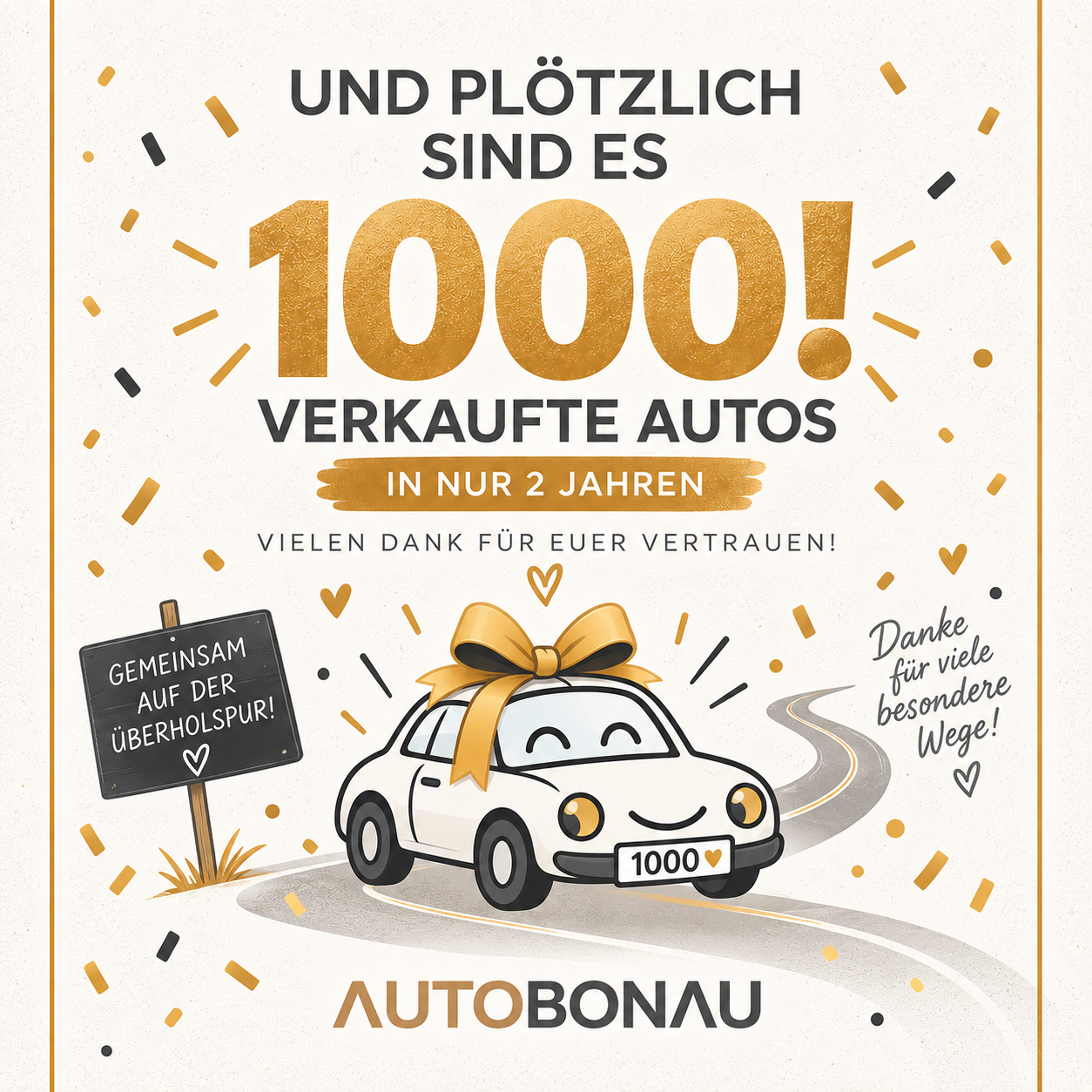 1000 Autos in 2 Jahren – ein besonderer Meilenstein für Auto Bonau!