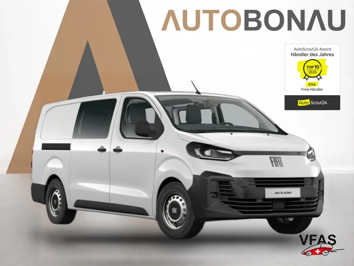 FIAT Scudo Flex CrewCab L3 6S Temp PDC Holzboden HFT bei Auto Bonau