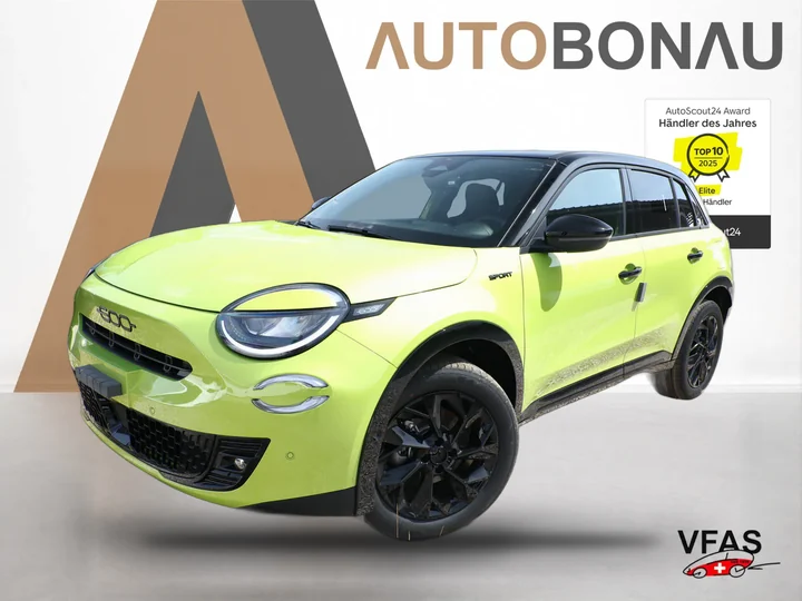 FIAT 600 Hybrid Sport SHZ ACC Kam Keyl PDC PrivG Bi-C bei Auto Bonau