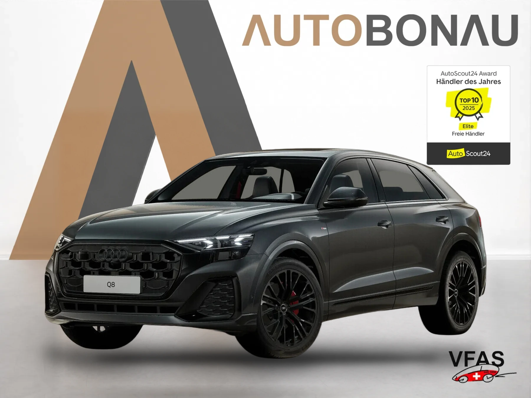 AUDI Q8 2xS line AssistenzP+ 22Z Laser HUD AHK Klim4 bei Auto Bonau