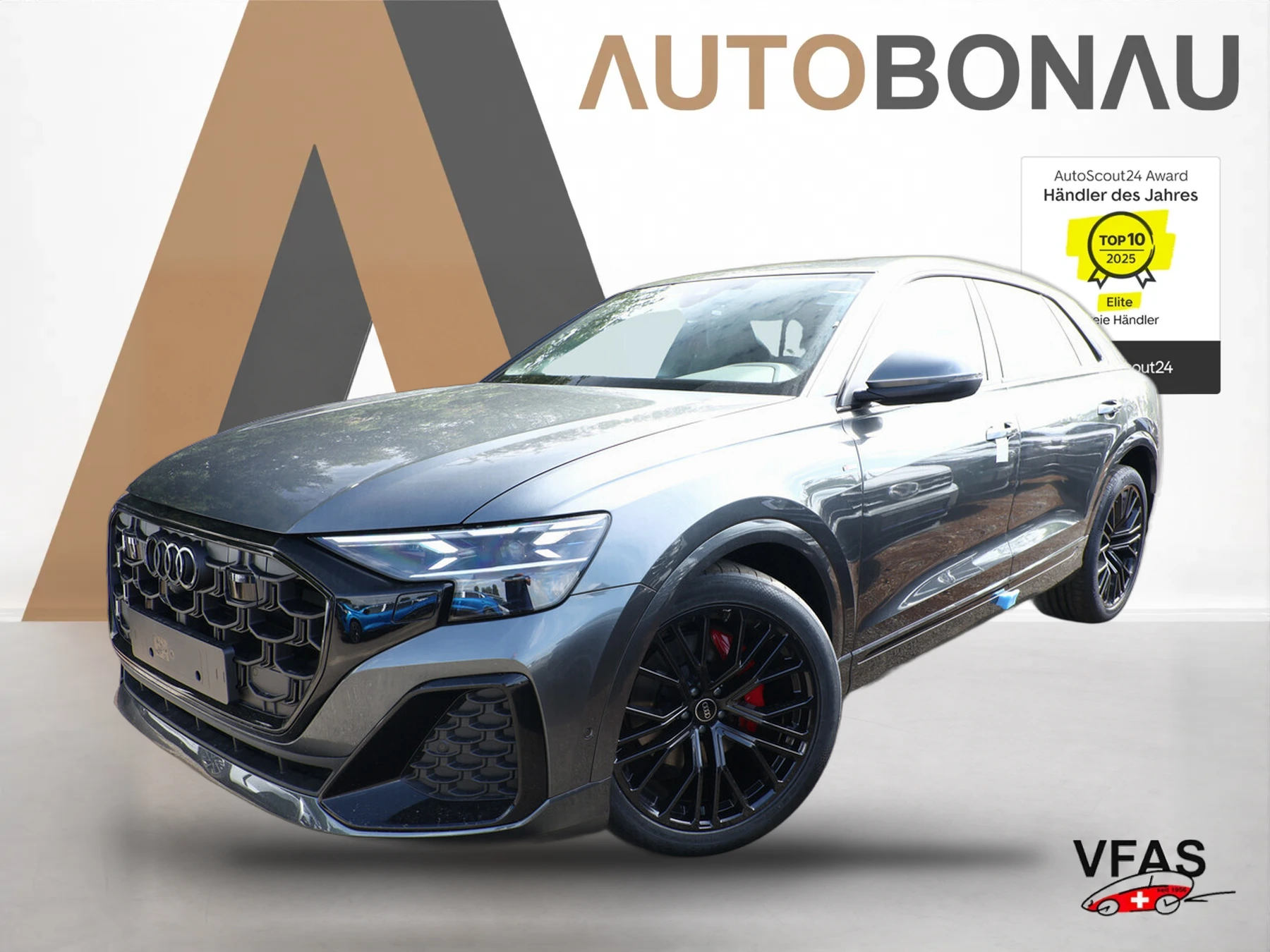 AUDI Q8 2xS line AssistenzP+ 22Z Laser Pano AHK Klim4 bei Auto Bonau