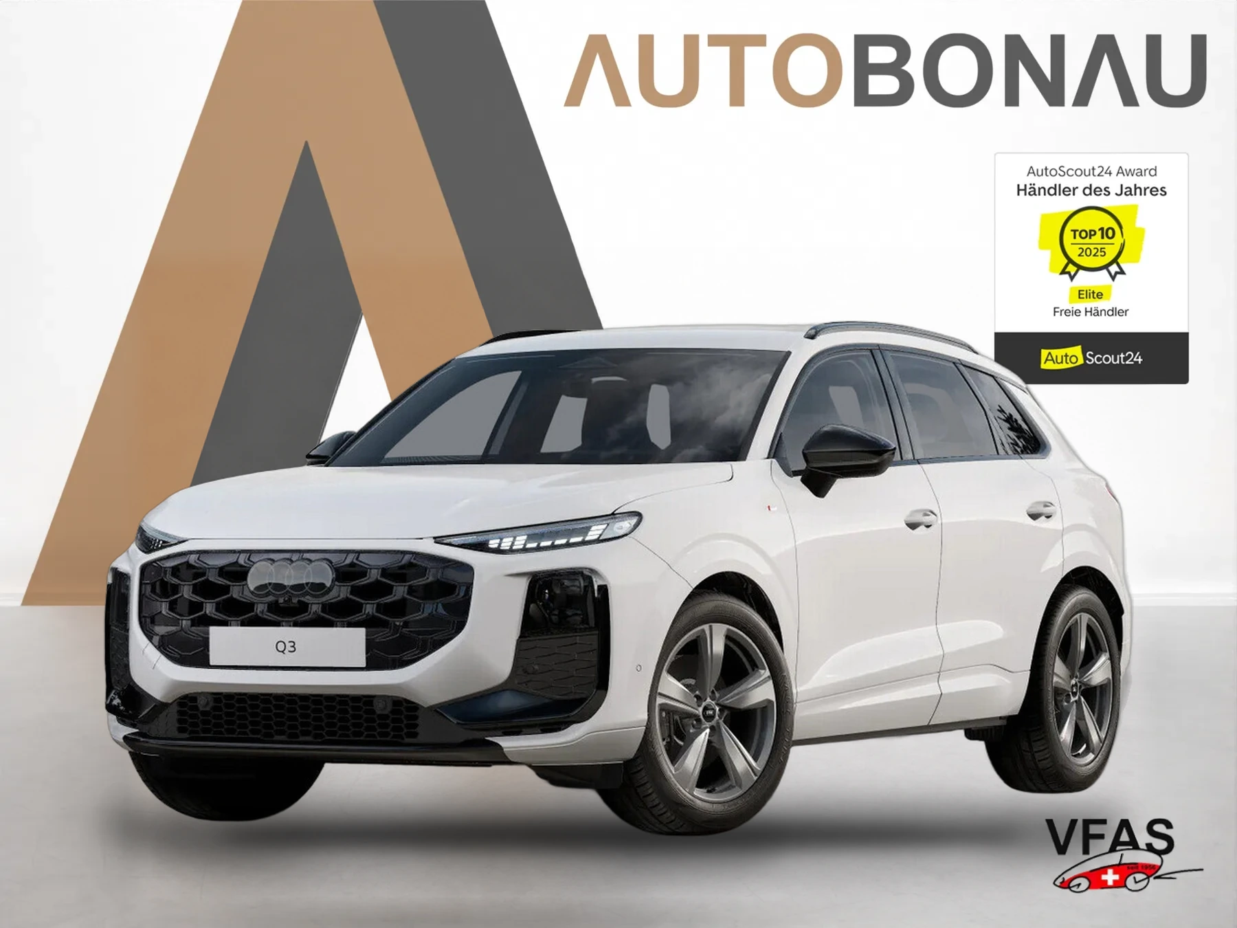 AUDI Q3 2xS line Tech LED+ KlimaP 19Z OptikP PrivG bei Auto Bonau