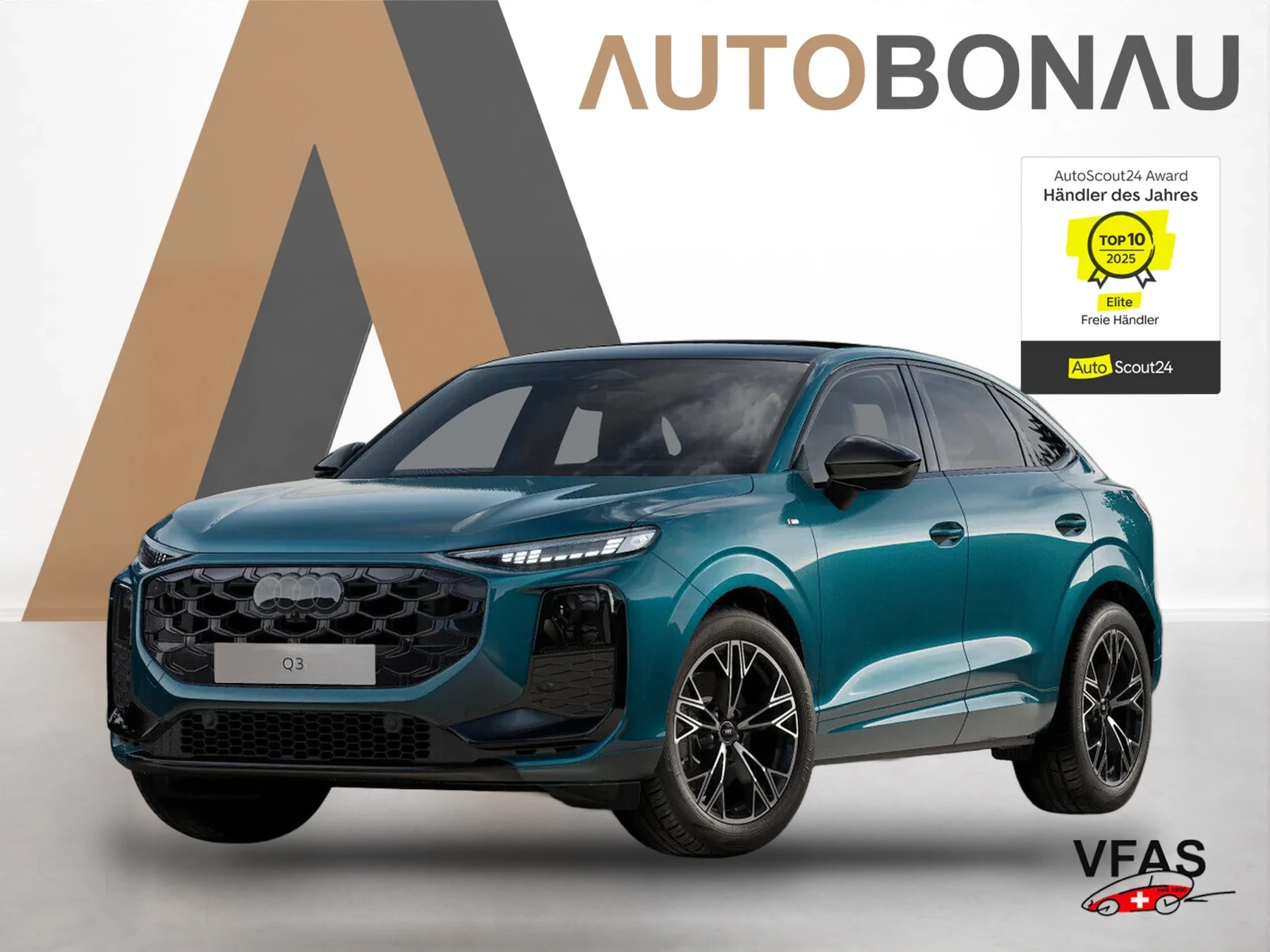 AUDI Q3 Sportback 2xS line Tech+ Pano Leder DynamikP bei Auto Bonau