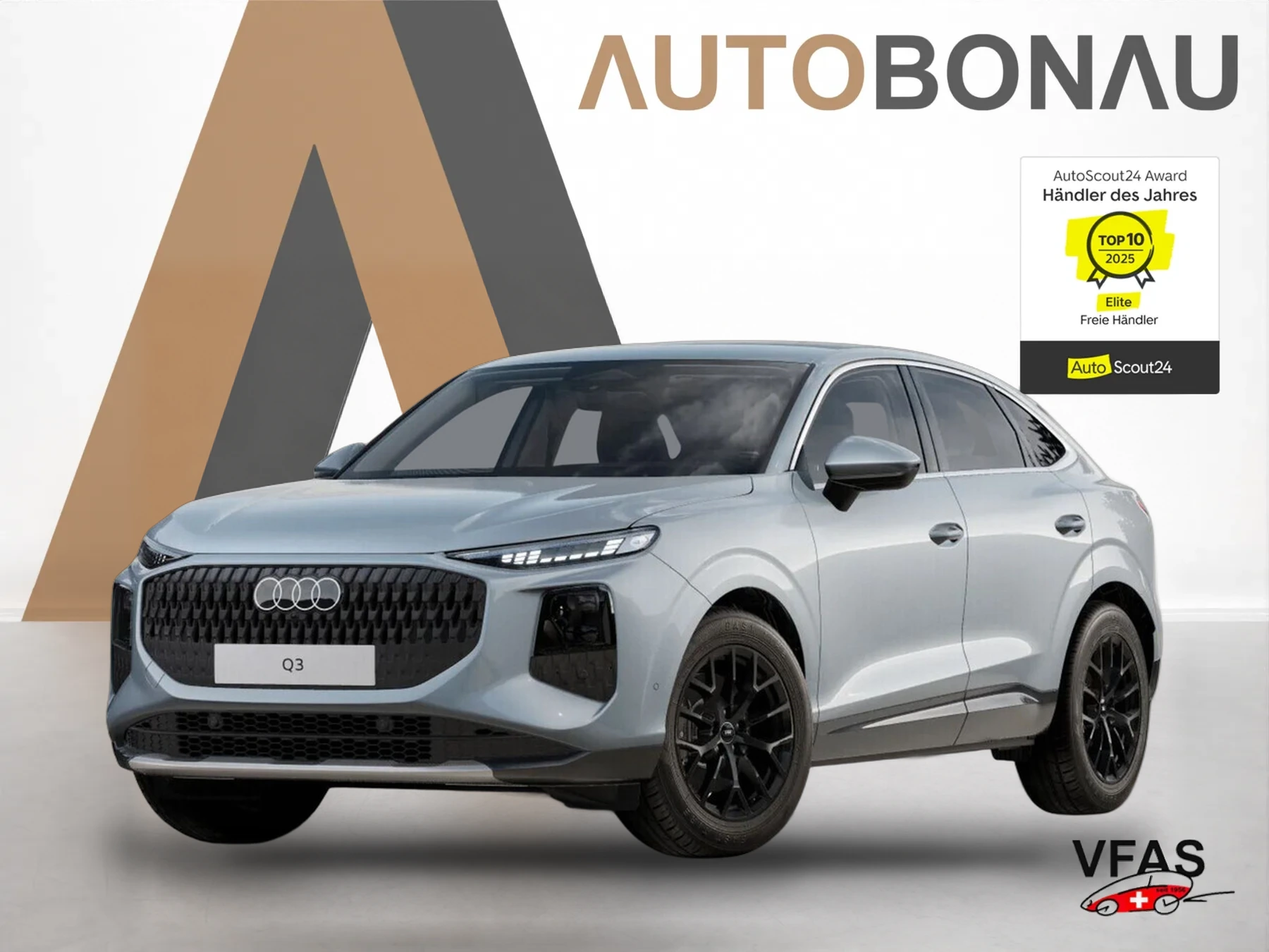 AUDI Q3 Sportback quattro Tech LED+ 18Z Keyl KlimaP bei Auto Bonau