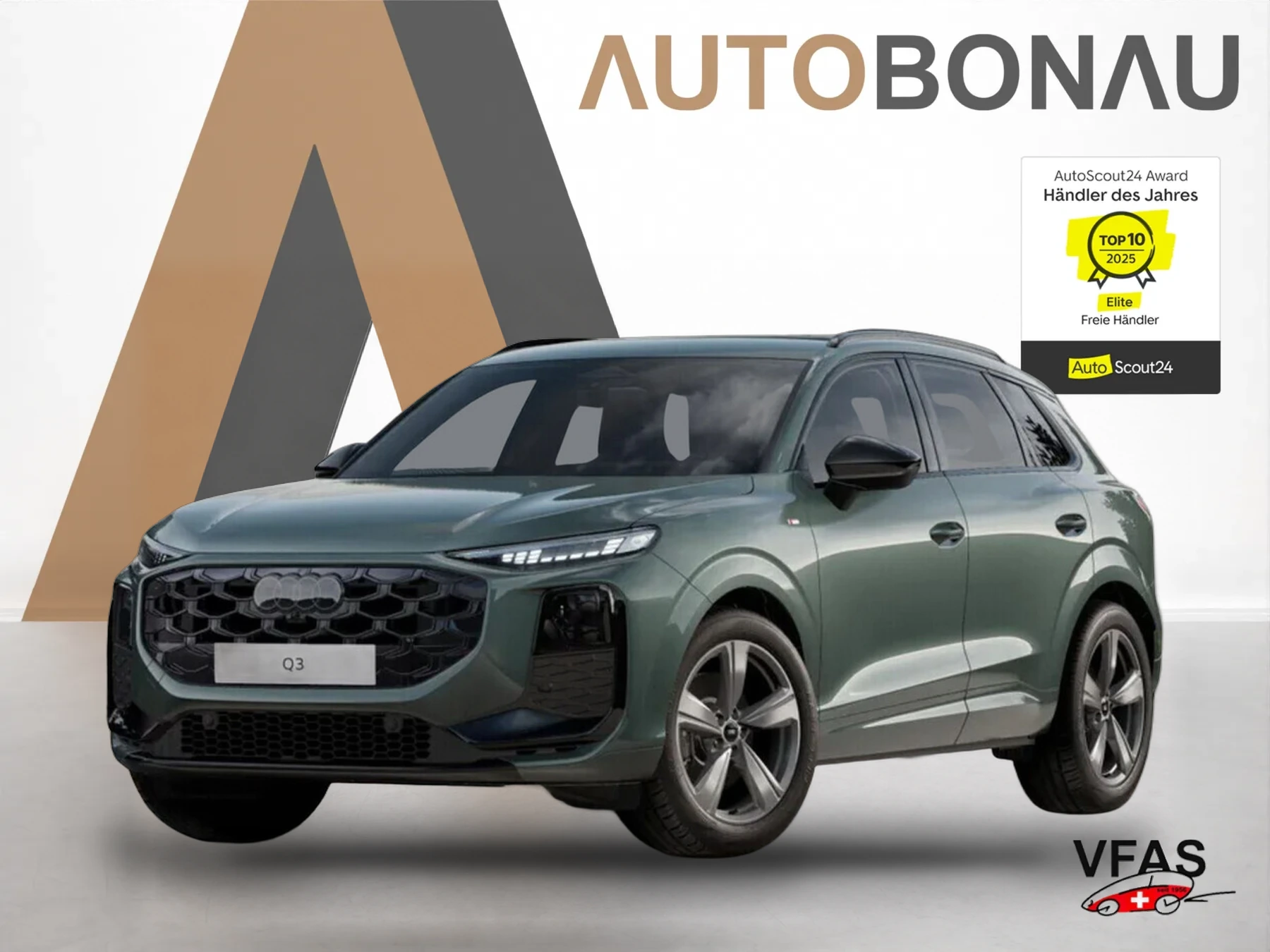 AUDI Q3 2xS line Tech LED+ KlimaP 19Z OptikP PrivG bei Auto Bonau