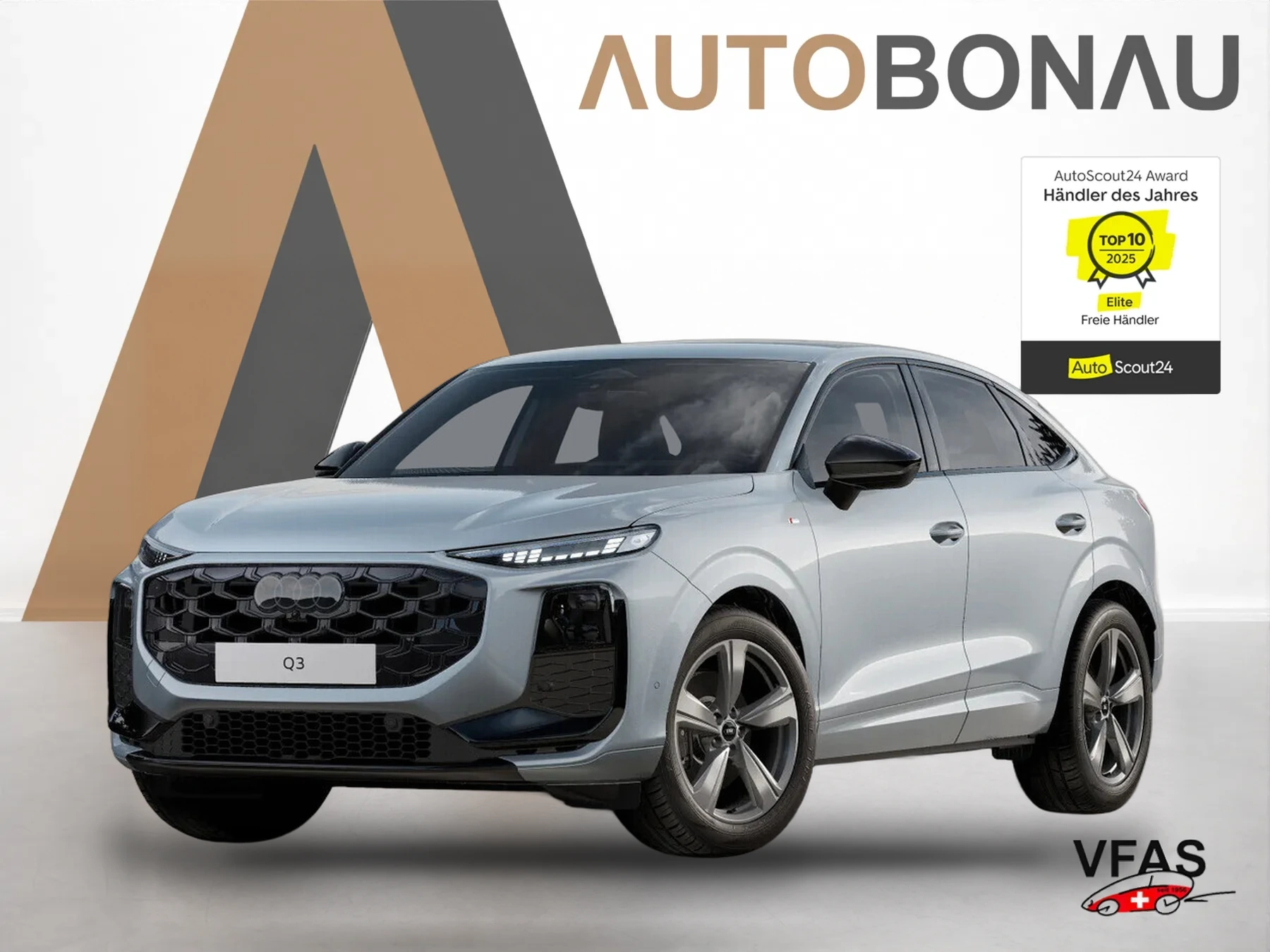 AUDI Q3 Sportback 2xS line Tech LED+ KlimaP Dynamik bei Auto Bonau