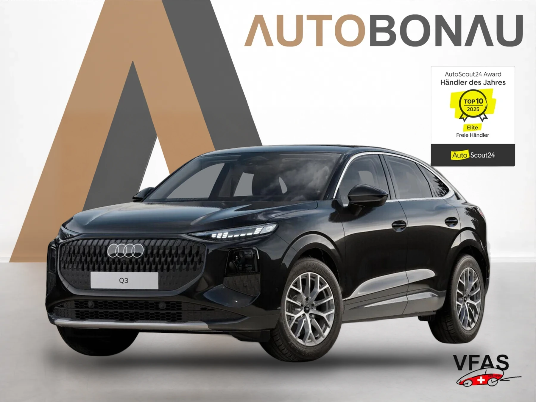 AUDI Q3 Sportback quattro Tech LED+ 18Z Keyl KlimaP bei Auto Bonau