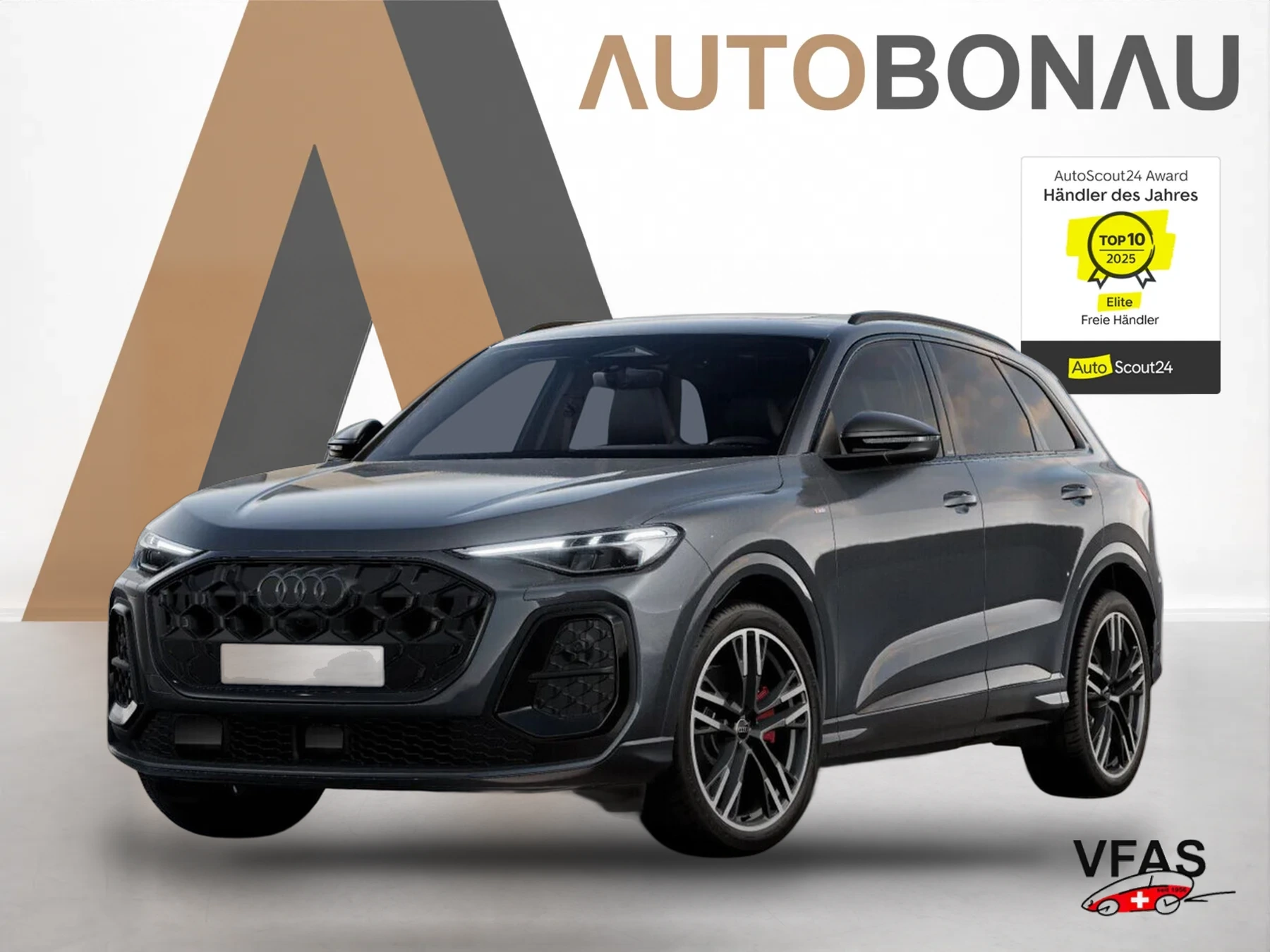AUDI Q5 2xS line Leder Tech+ Pano HUD 21Z BlackP Priv bei Auto Bonau