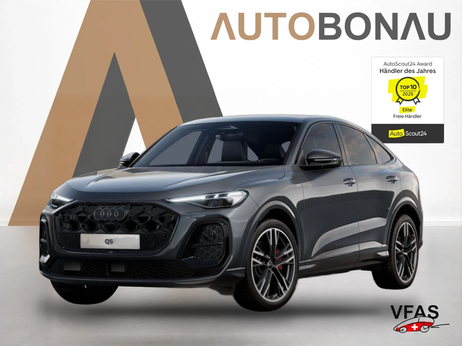 AUDI Q5 Sportback 2xS line Leder Tech+ 21Z Pano AHK bei Auto Bonau