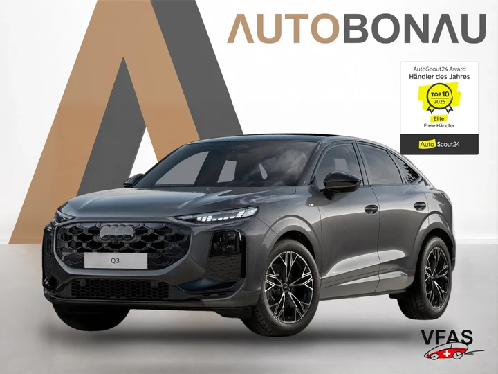AUDI Q3 Sportback 2xSline Tech+ Matrix Leder 19Z AHK bei Auto Bonau