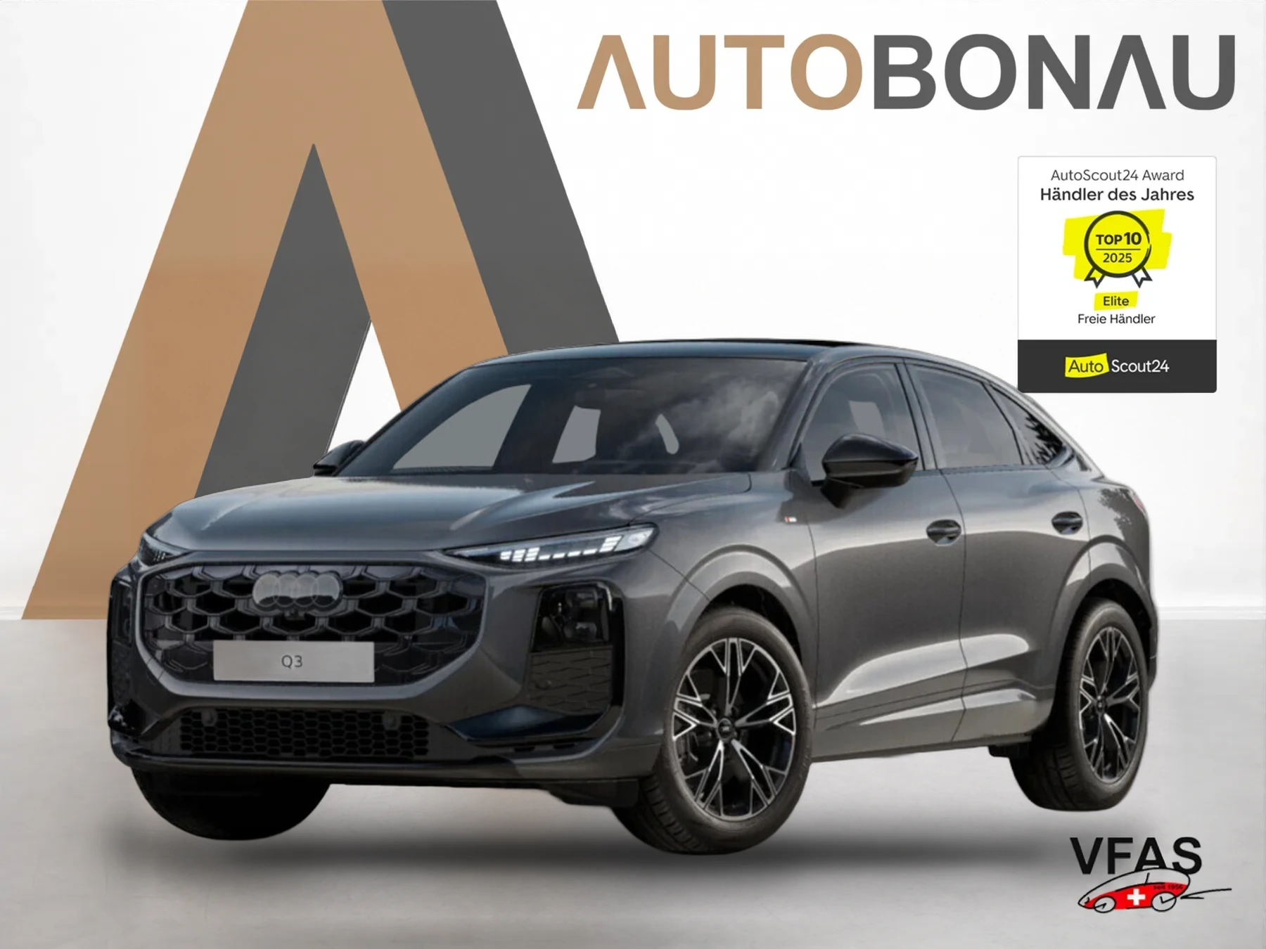 AUDI Q3 Sportb quatt 2xS line Pano Tech+ B&O AHK 19Z bei Auto Bonau