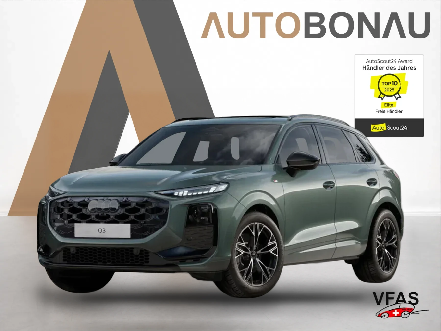 AUDI Q3 2xS line Tech+ Pano Matrix 19Z KlimaP OptikP bei Auto Bonau