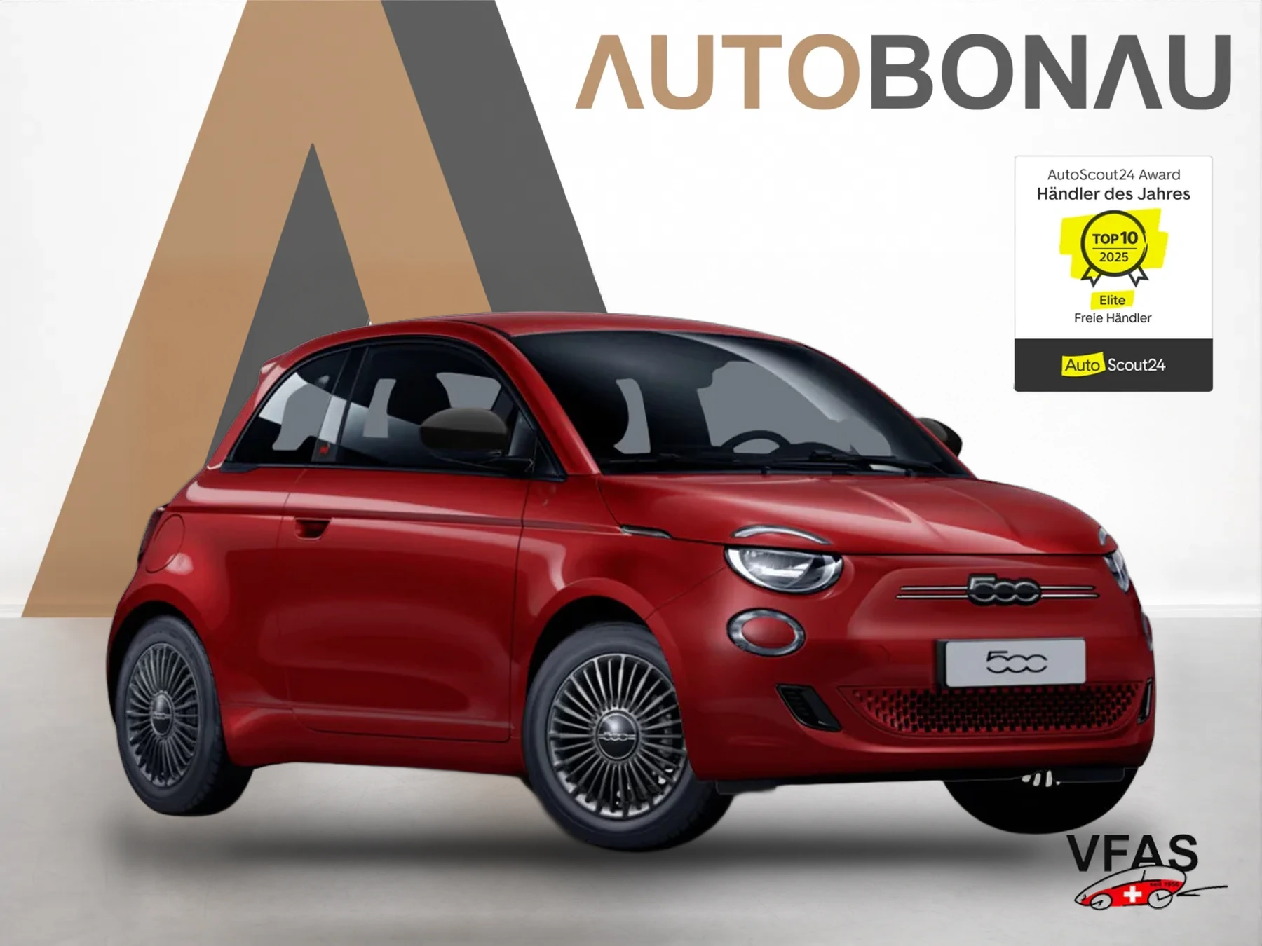 FIAT 500e 42kWh Klimaaut. Nav PDC Kam CarPlay KeylGo bei Auto Bonau