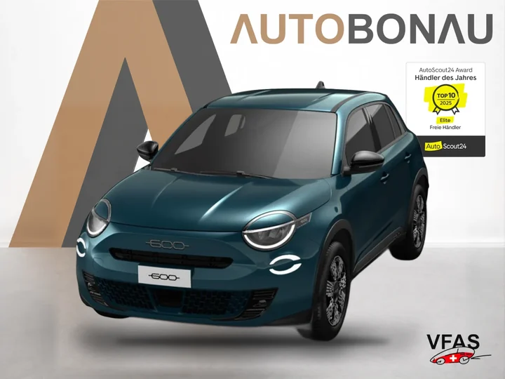 FIAT 600 Hybrid ICON SHZ Keyl Nav Kam 2xPDC LED CarP bei Auto Bonau