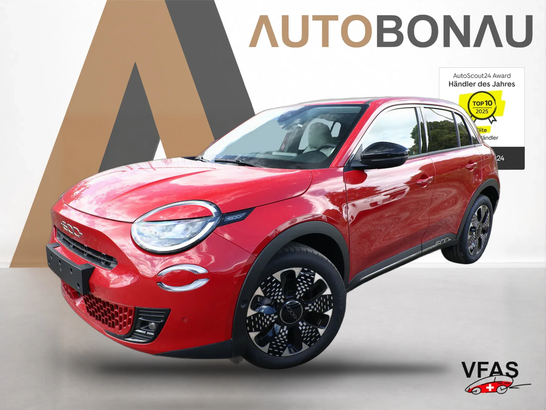 FIAT 600 Hybrid La Prima Massage SHZ eHK ACC Nav Kam bei Auto Bonau