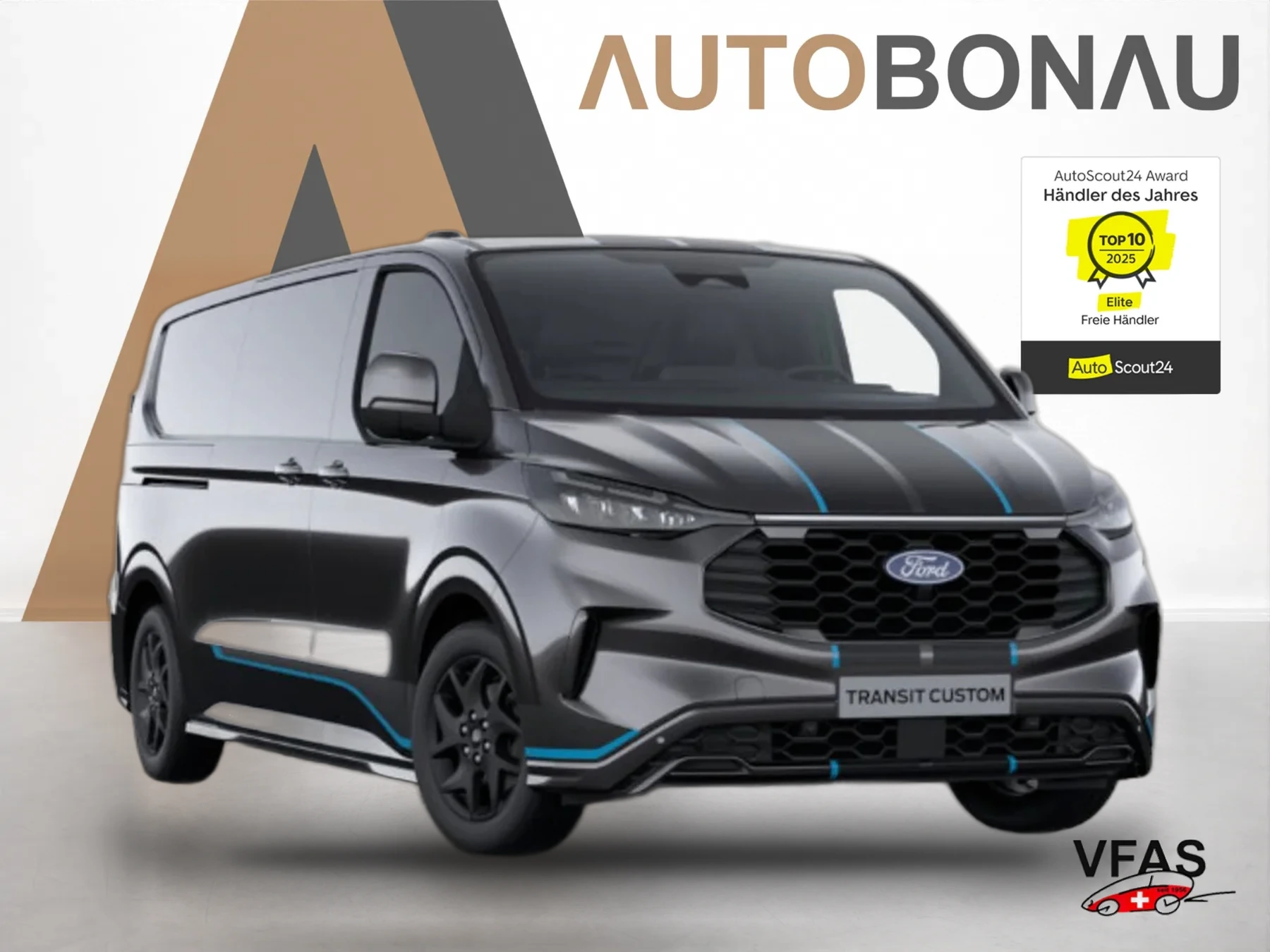 FORD Transit Custom Aut Sport L2 LED SHZ KeyL Kam 2S bei Auto Bonau