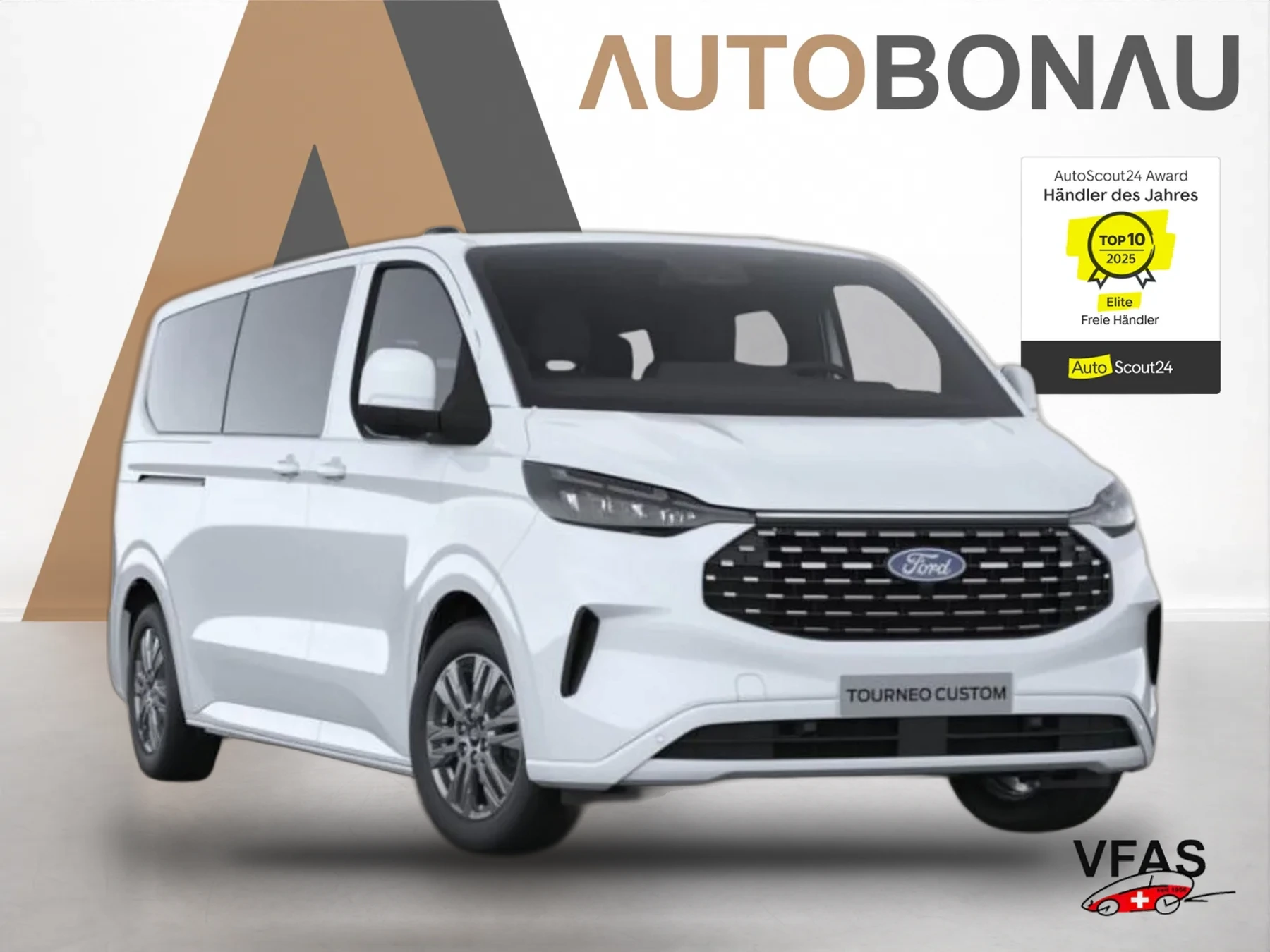 FORD Tourneo Custom Aut Titanium L2 AHK LED SHZ 8-S bei Auto Bonau