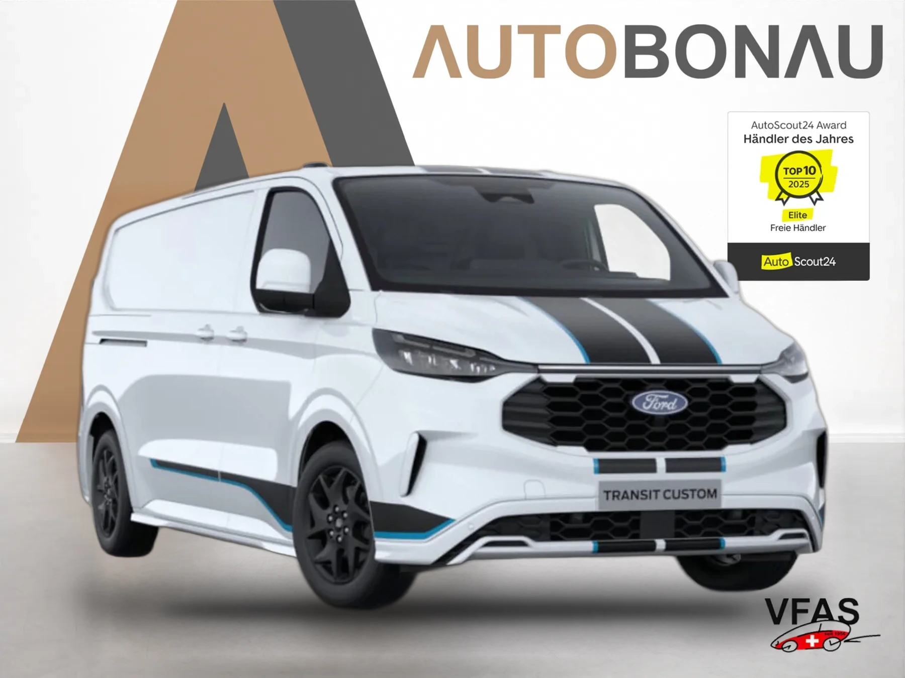 FORD Transit Custom Aut Sport L2 LED SHZ KeyL Kam 17Z bei Auto Bonau