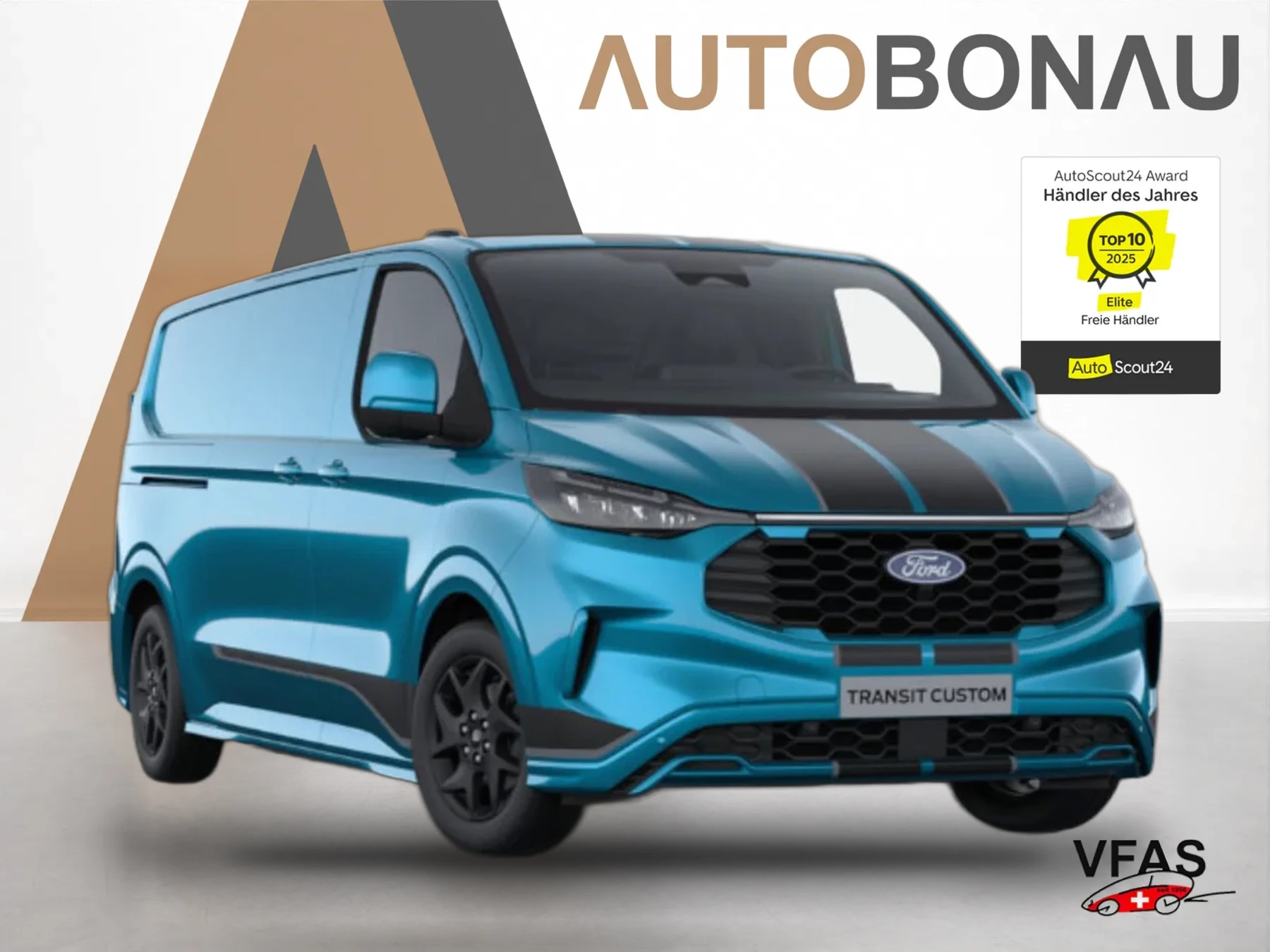 FORD Transit Custom Aut Sport L2 AHK LED SHZ KeyL 2S bei Auto Bonau