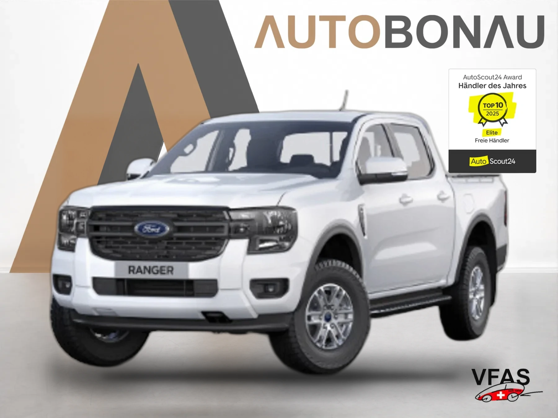 FORD Ranger DoKa XLT AHK ACC GeländeP Kam 5J-Gar 17Z bei Auto Bonau