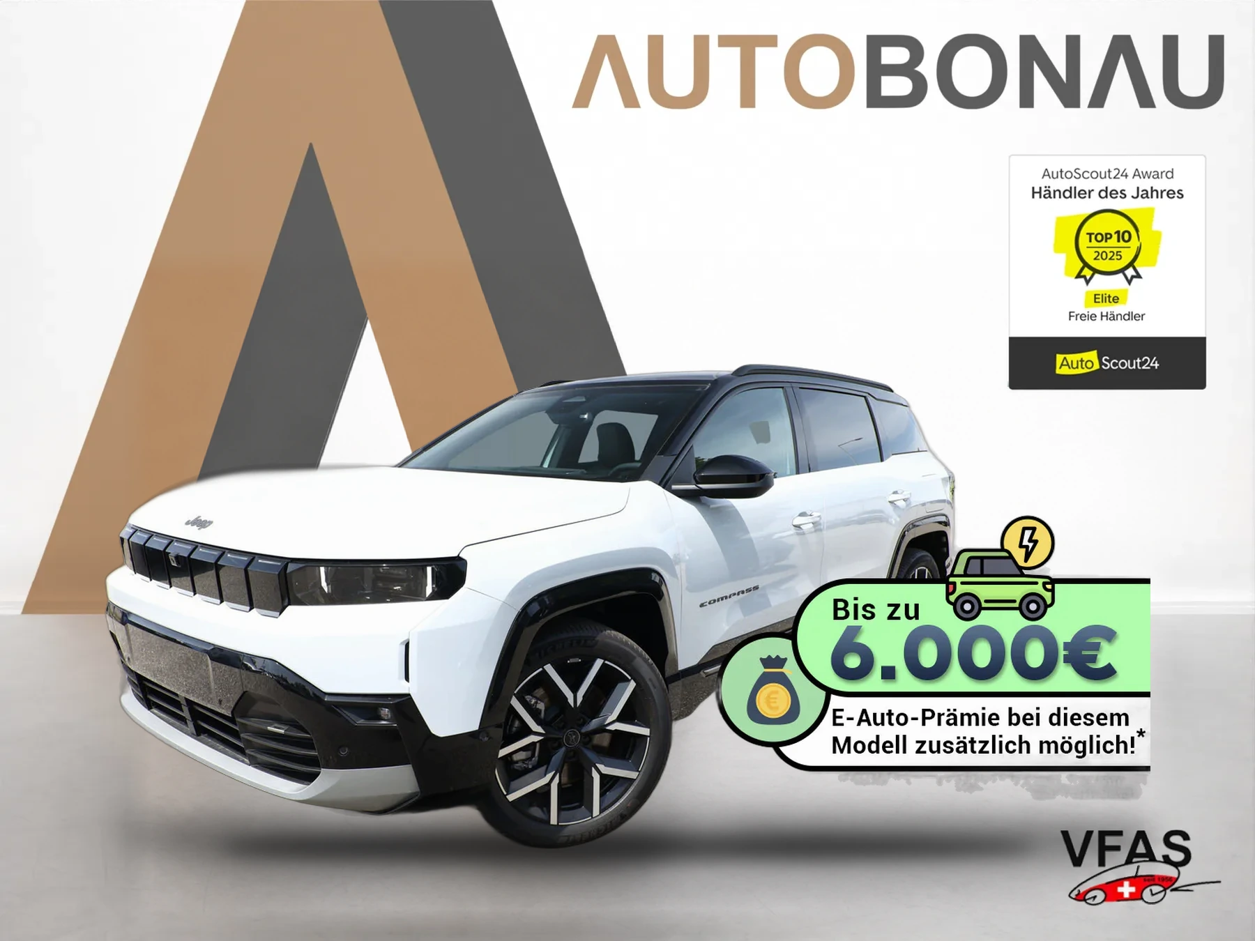 JEEP Compass 74kWh First Edition Nav HUD Focal Matrix bei Auto Bonau