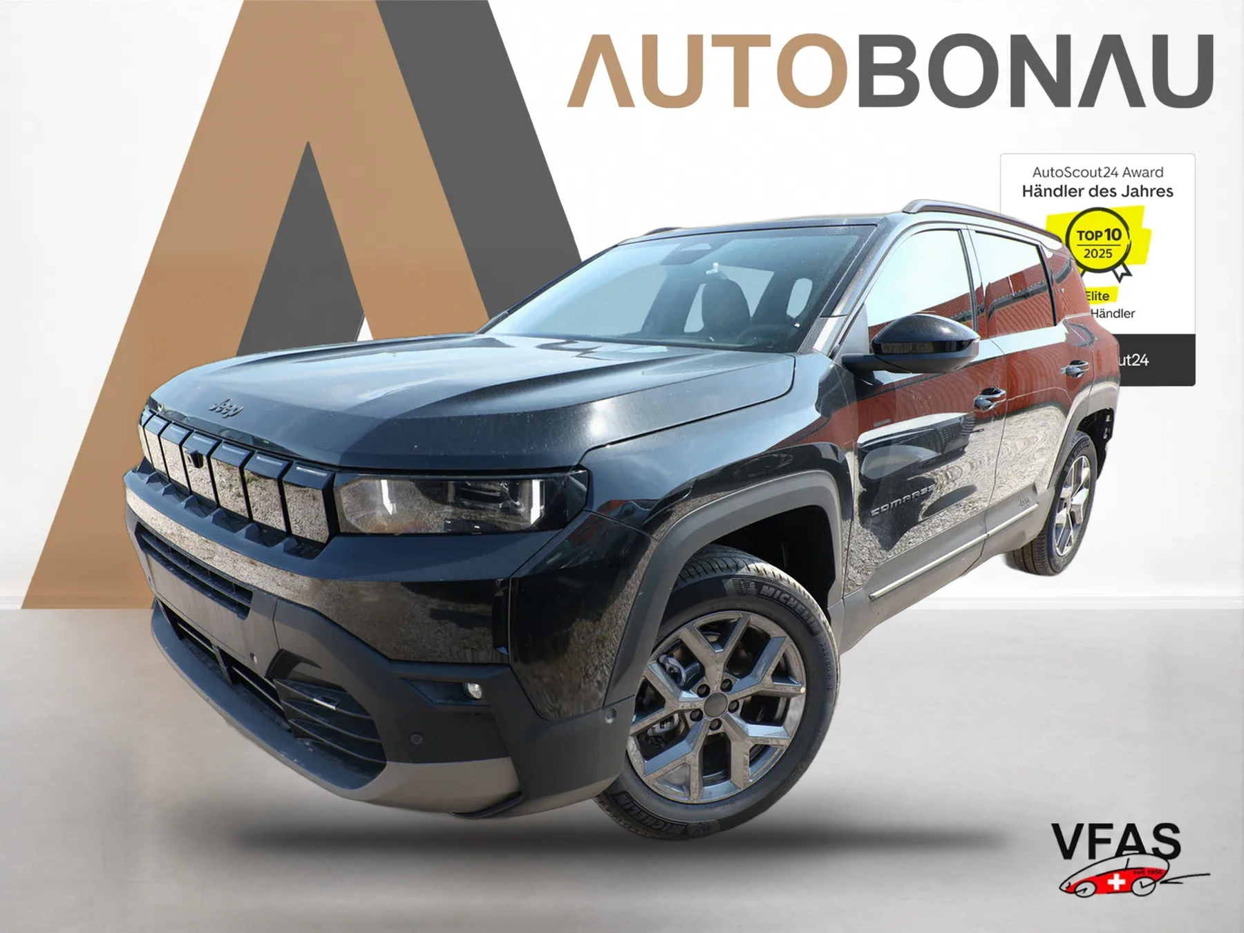 JEEP Compass neuMod Hybrid First Edit Pano Nav Matrix bei Auto Bonau