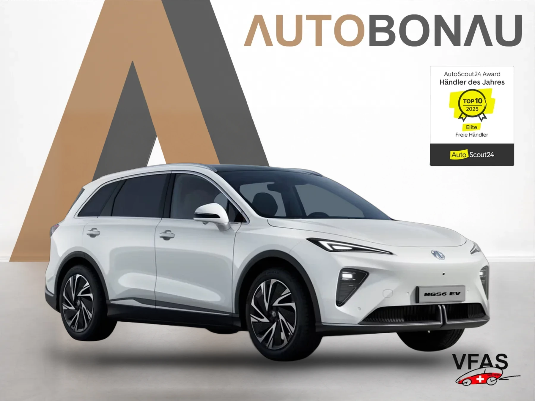 MG S6 EV 77kWh Luxury Pano HUD Sitzklima ACC 20Z bei Auto Bonau