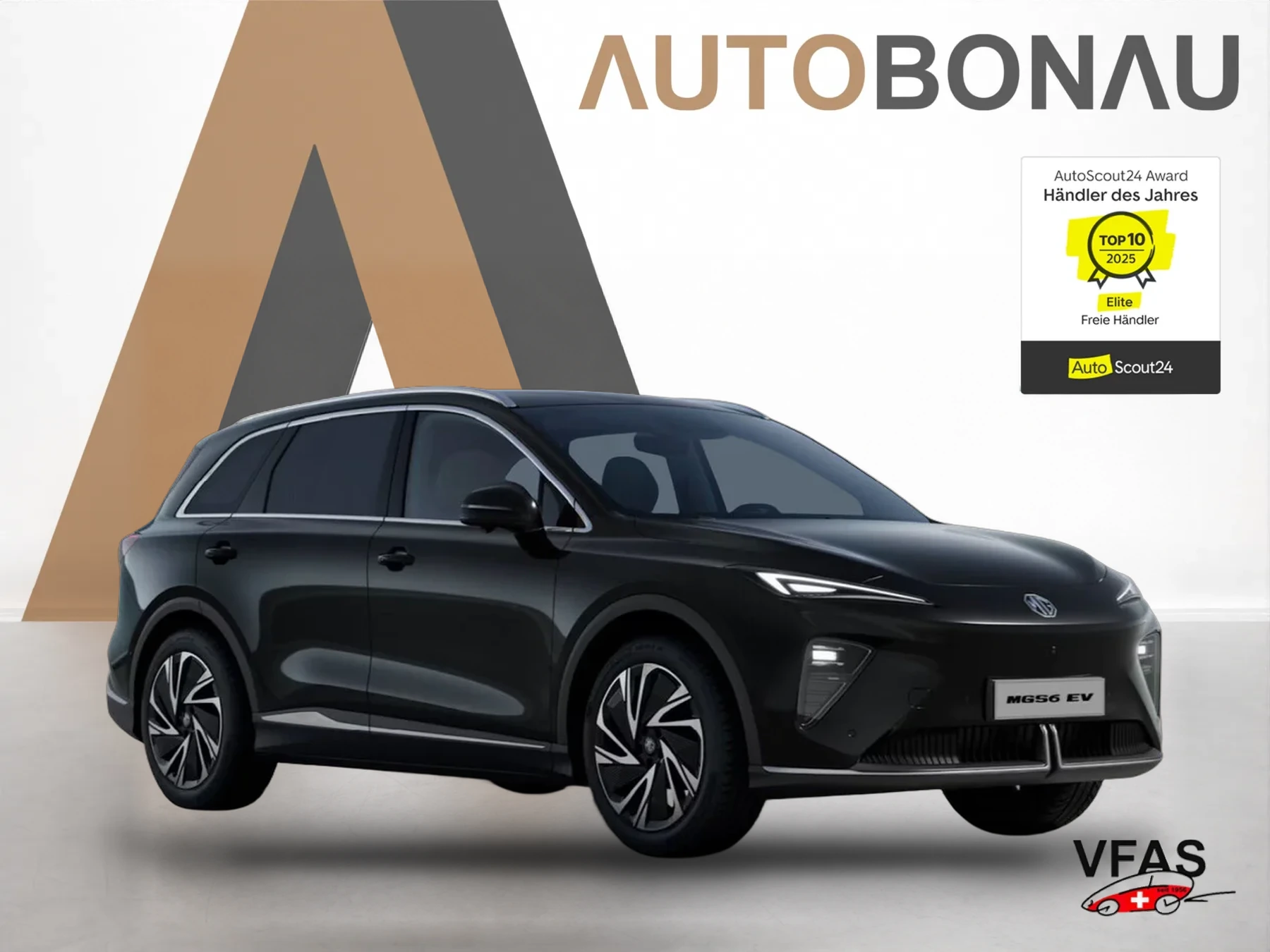 MG S6 EV 77kWh Luxury Pano HUD Sitzklima ACC 20Z bei Auto Bonau