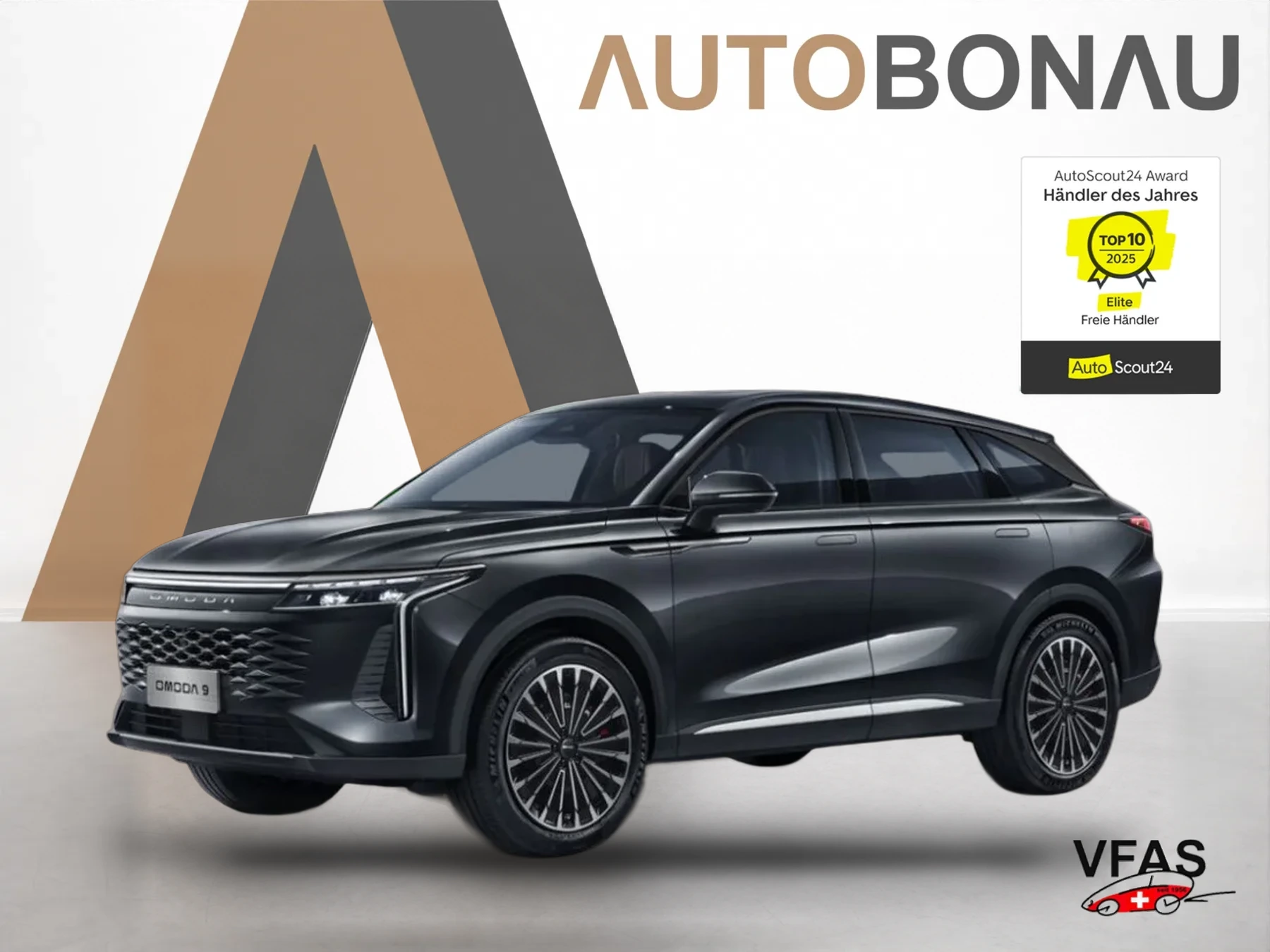 OMODA Omoda 9 PHEV Premium Pano 4X4 540° el.Heckk SHZ bei Auto Bonau