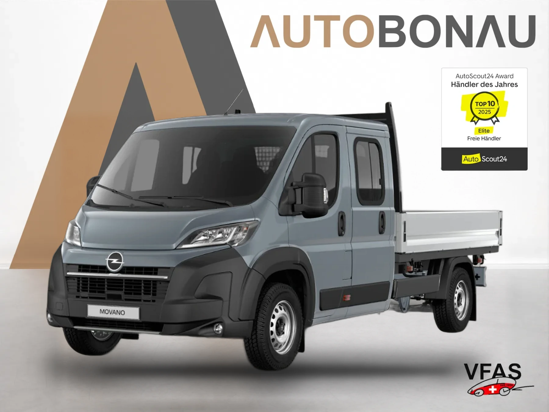 OPEL Movano Pritsche DoKa 35+ L3 NSW AppleC Kam bei Auto Bonau