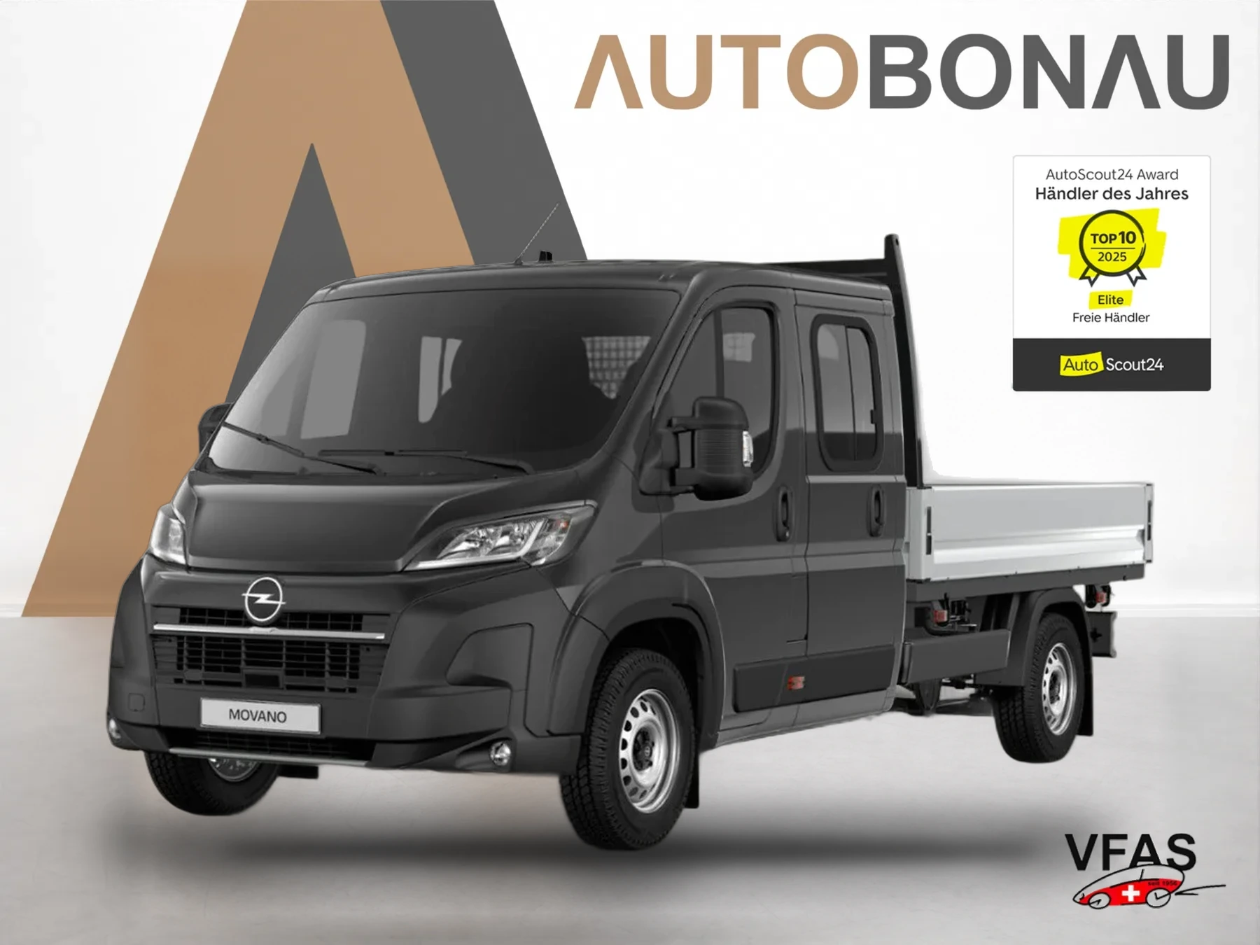 OPEL Movano Pritsche DoKa 35+ L3 NSW AppleC Kam bei Auto Bonau