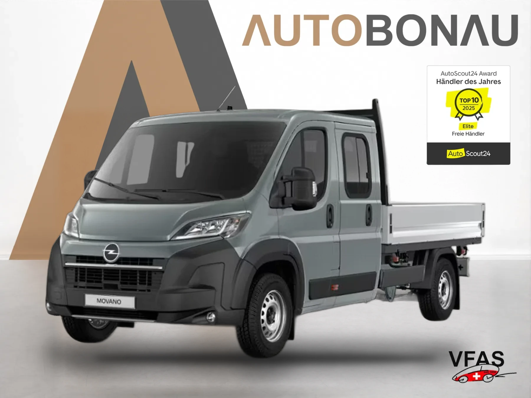 OPEL Movano Pritsche DoKa 35+ L3 AHK NSW AppleC Kam bei Auto Bonau