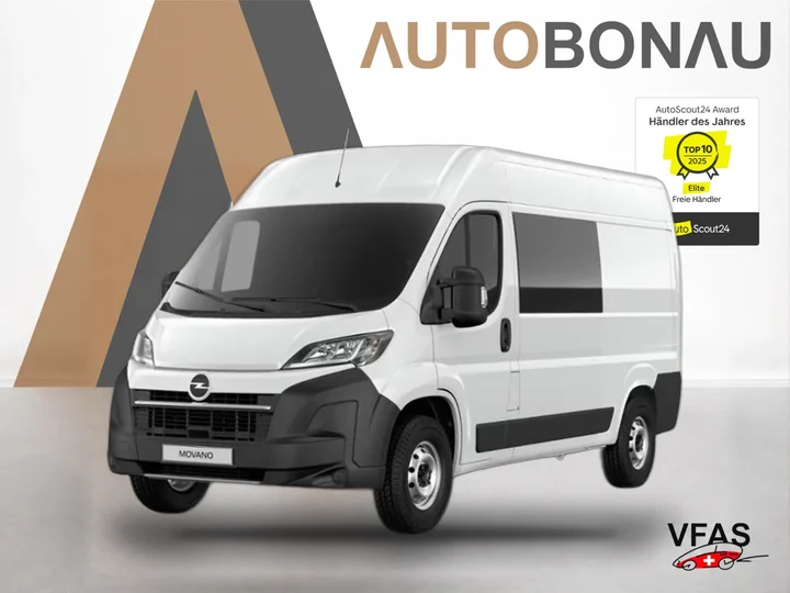 OPEL Movano DoKa 35+ L4H2 TechnoP10" Nav Kam Klimaaut bei Auto Bonau