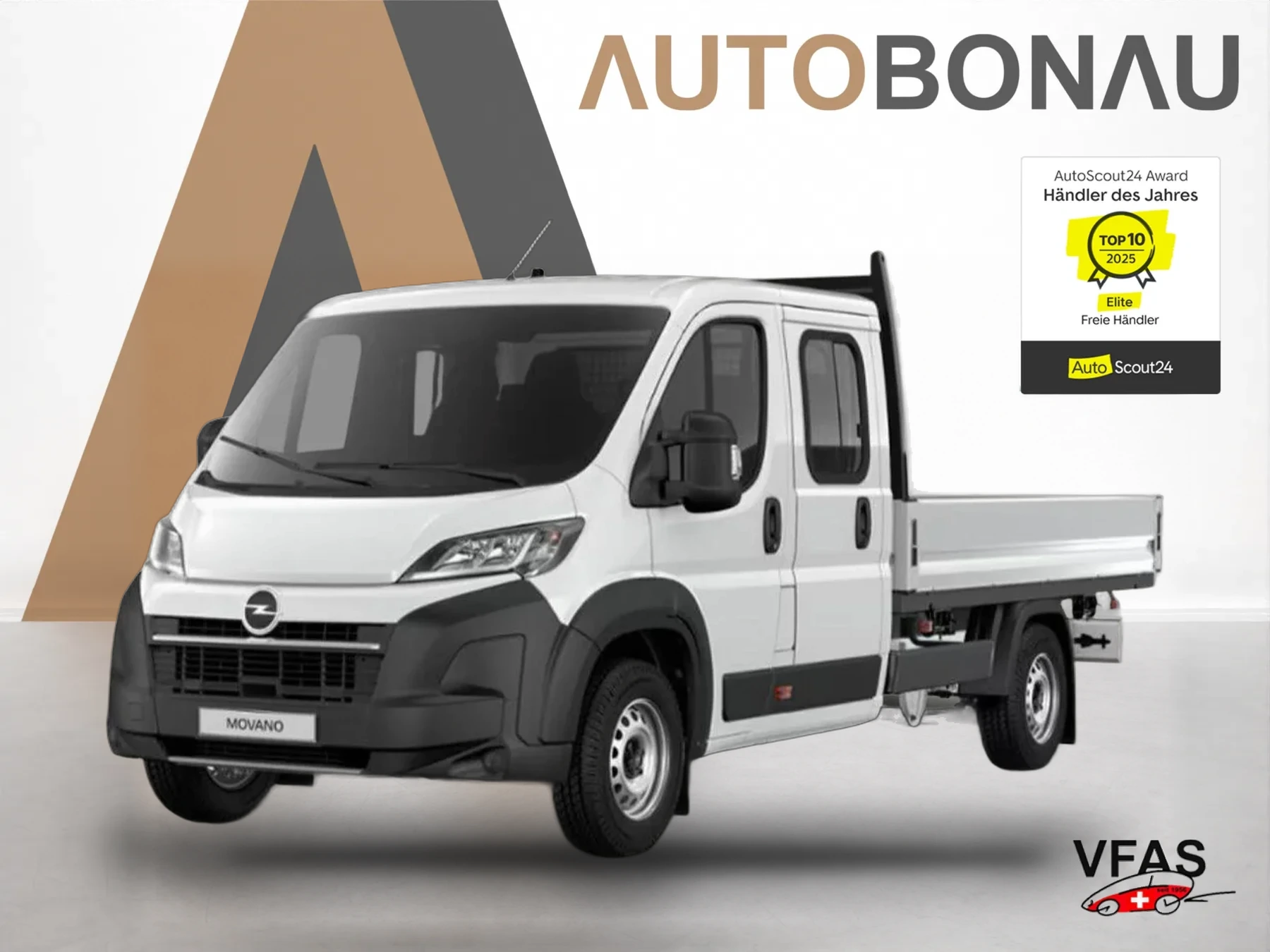 OPEL Movano Pritsche Doka 35+ L4 AppleC Kam bei Auto Bonau