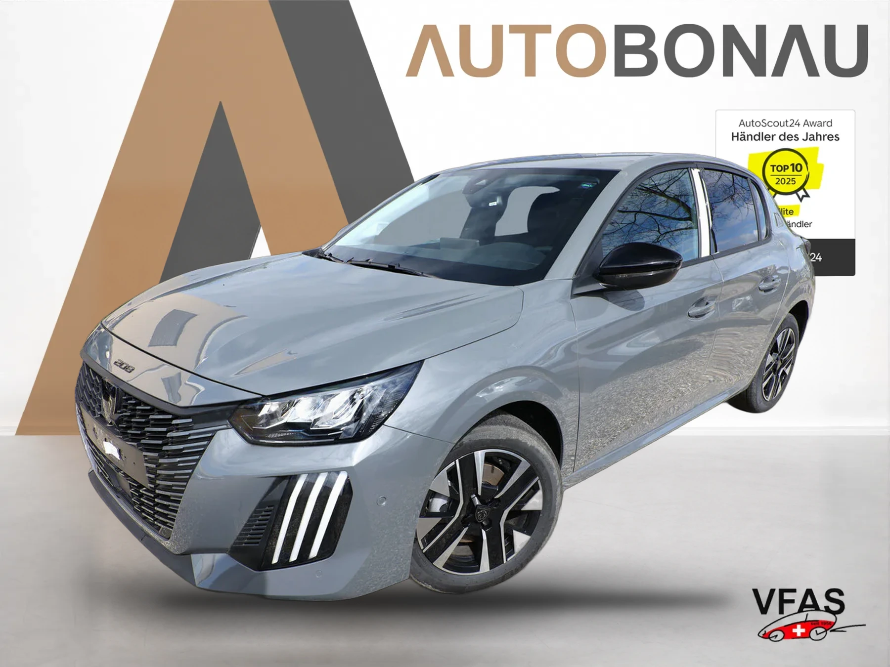 PEUGEOT 208 Hybrid Allure Nav 360° 2xPDC CarP LED PrivG bei Auto Bonau