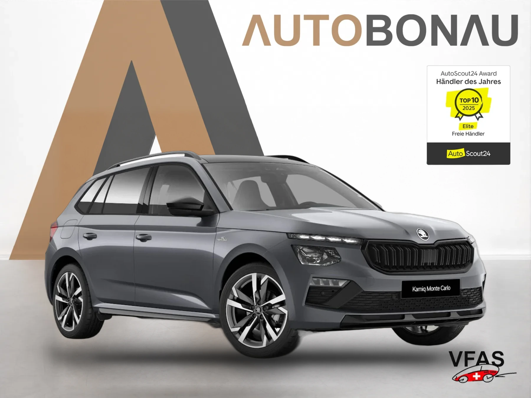 SKODA Kamiq DSG MonteC Pano Matrix ACC 18Z el.Heck SHZ bei Auto Bonau