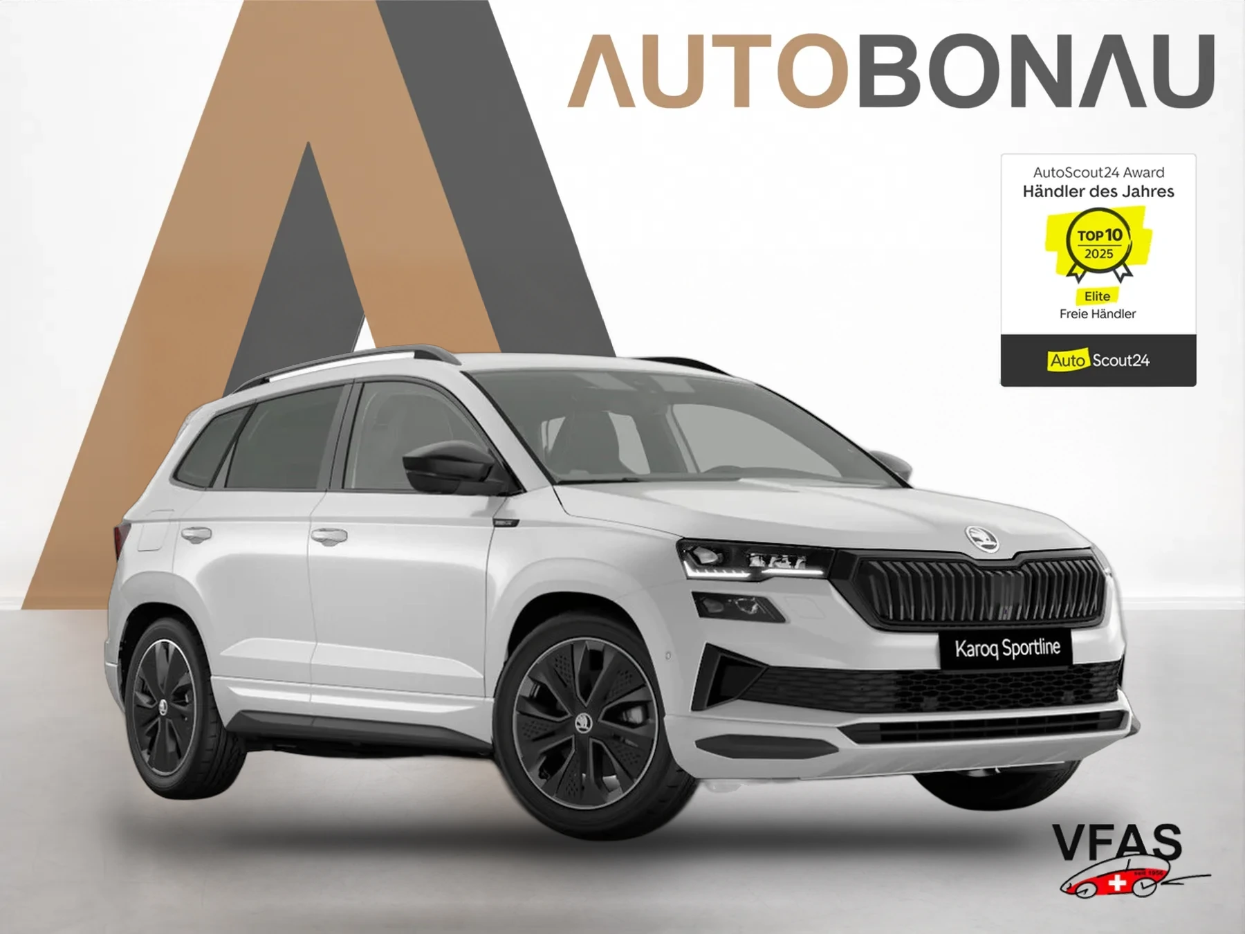 SKODA Karoq DSG Sportl AHK Matrix Nav 360° Canton ACC bei Auto Bonau
