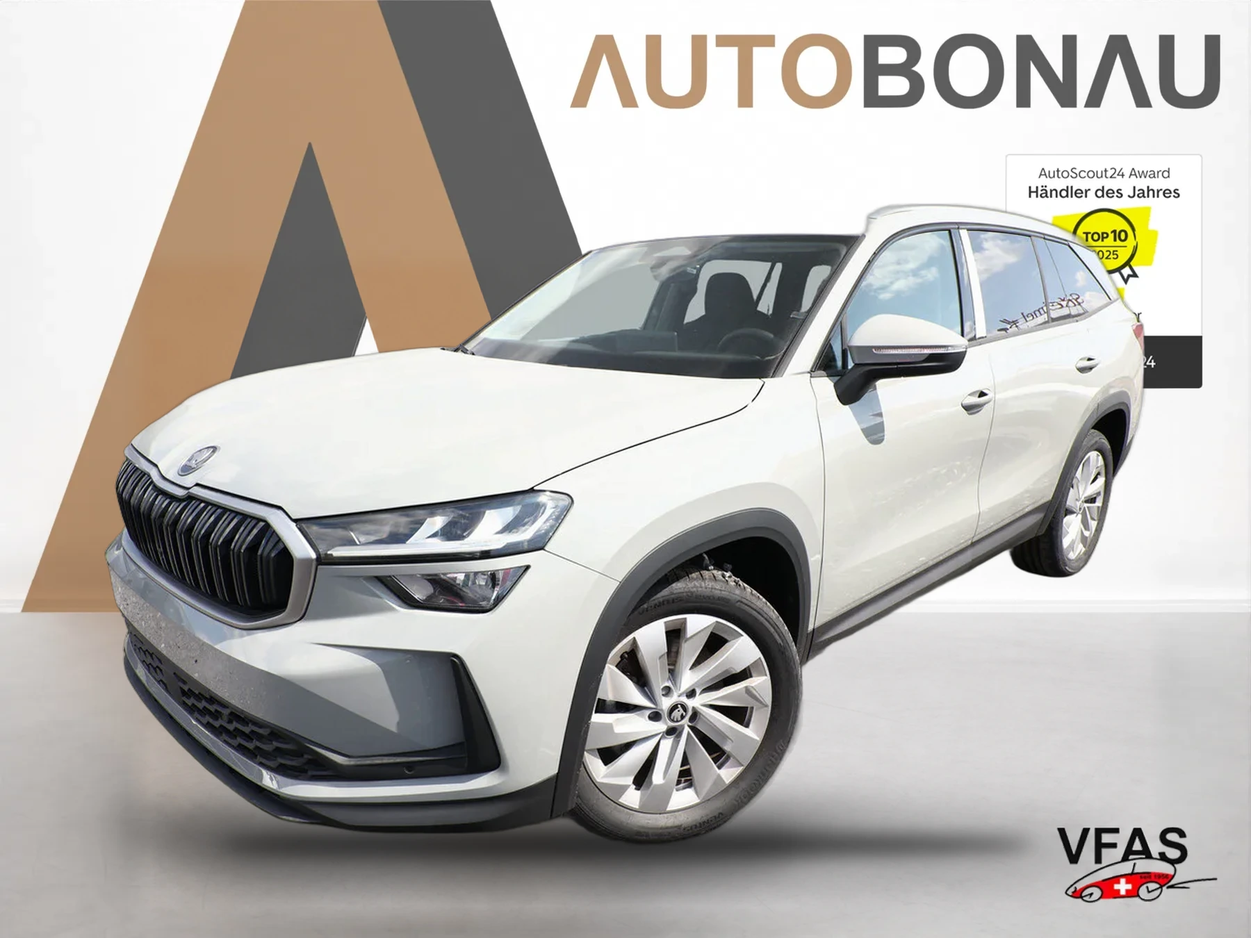 SKODA Kodiaq Selec 7S Nav ACC SideA Kam 19Z SunS SHZ bei Auto Bonau