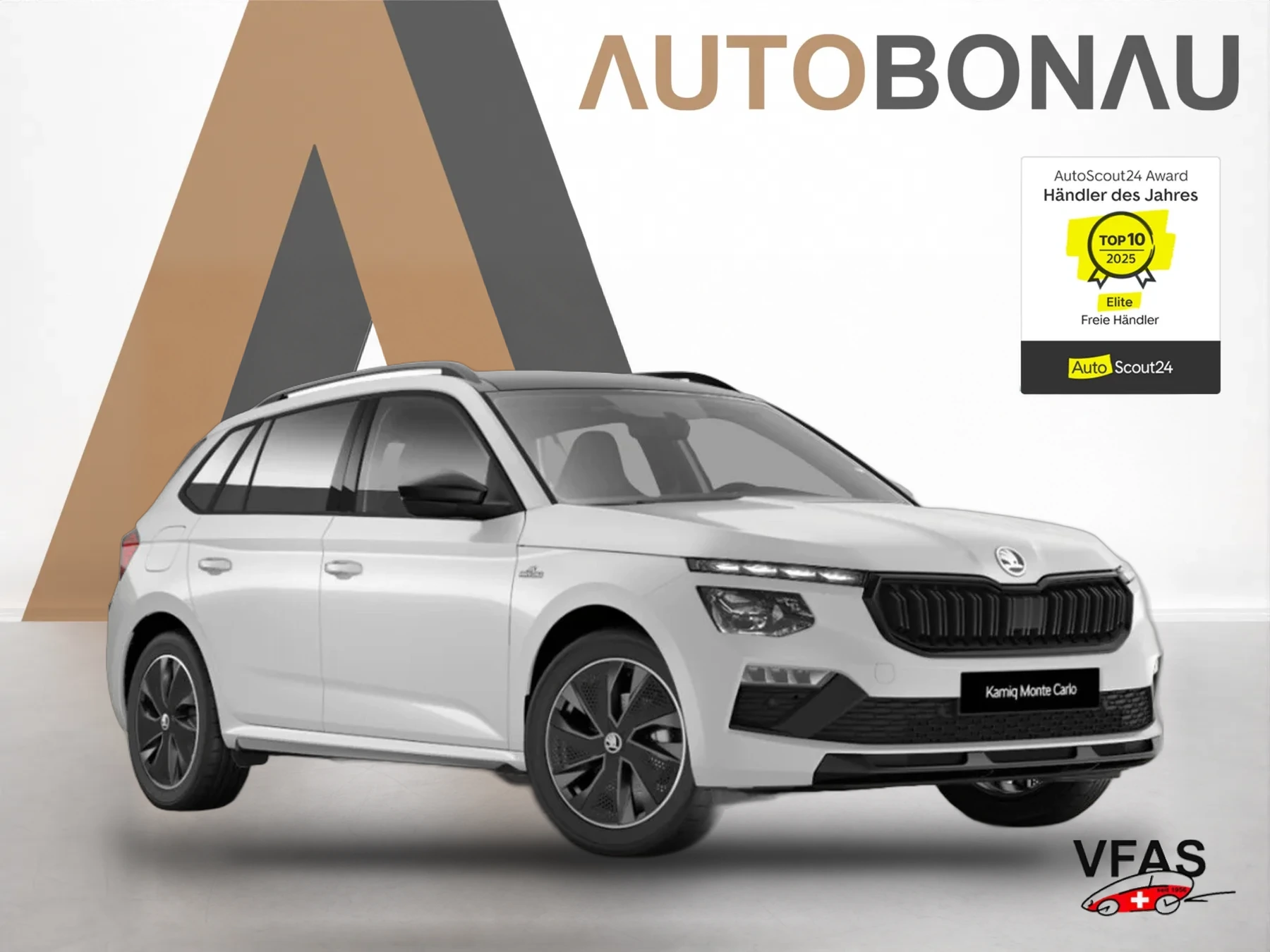 SKODA Kamiq DSG MonteC Pano Matrix Nav ACC Kam Kessy bei Auto Bonau