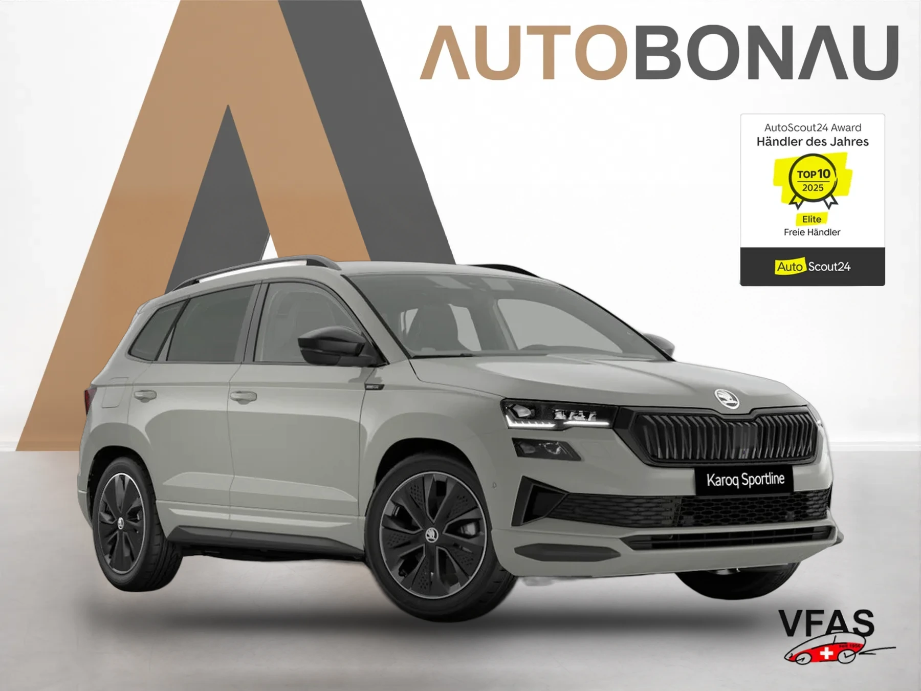 SKODA Karoq DSG Sportl Pano AHK Matrix Nav 360° Canton bei Auto Bonau