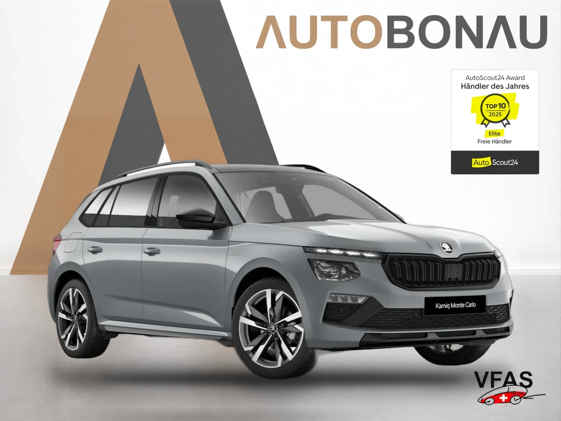 SKODA Kamiq DSG MonteC Pano Matrix ACC 18Z el.Heck SHZ bei Auto Bonau