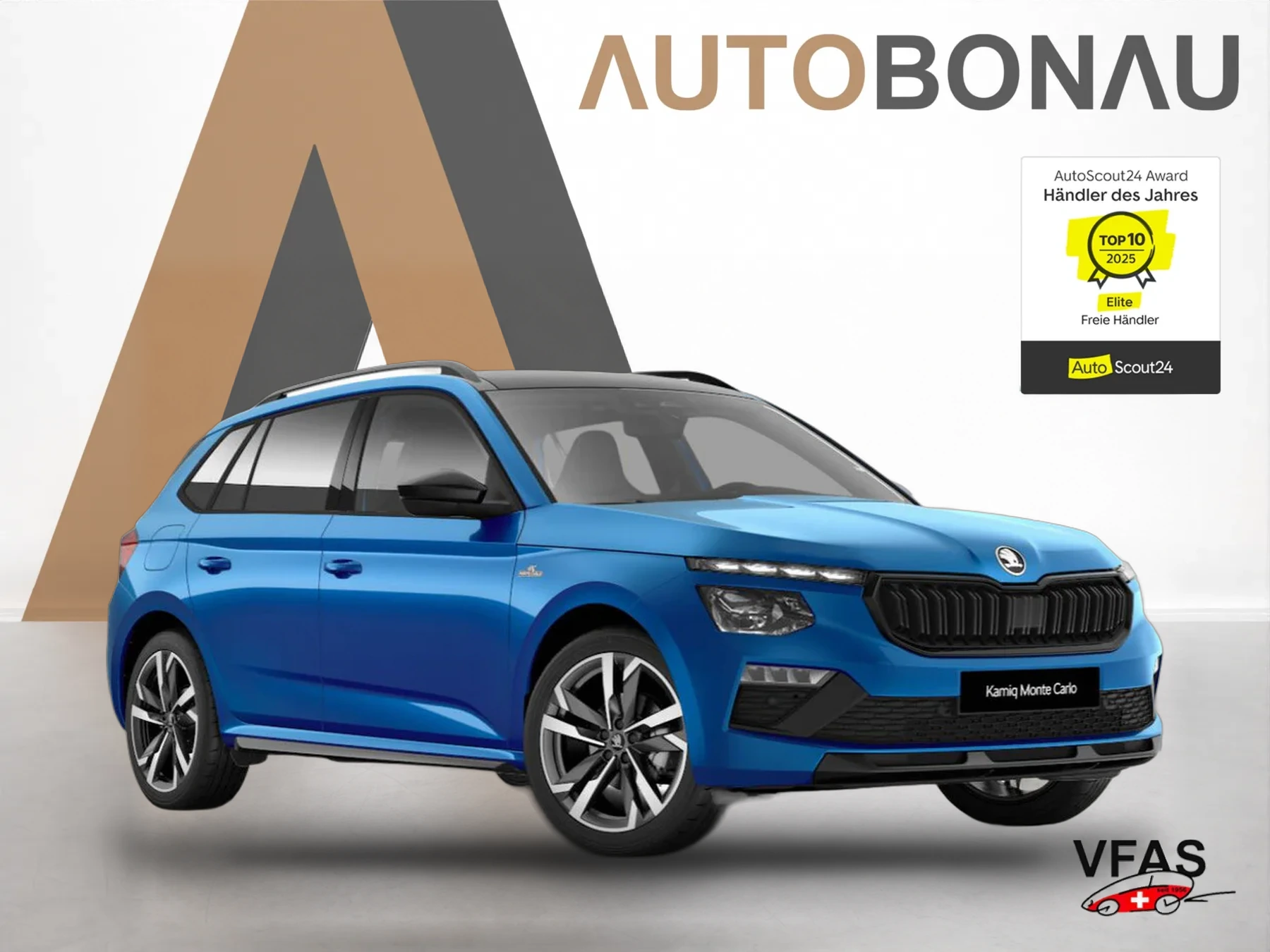 SKODA Kamiq DSG MonteC Pano Matrix ACC 18Z el.Heck SHZ bei Auto Bonau