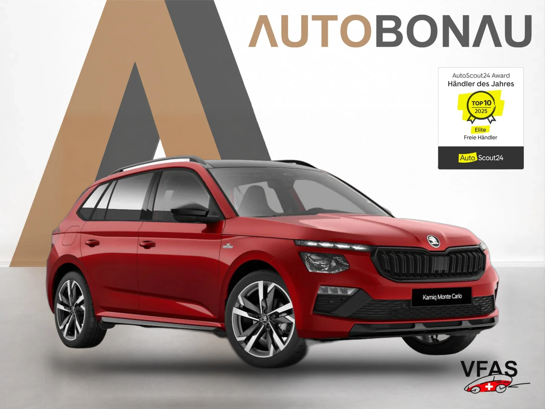 SKODA Kamiq DSG MonteC Pano Matrix ACC 18Z el.Heck SHZ bei Auto Bonau