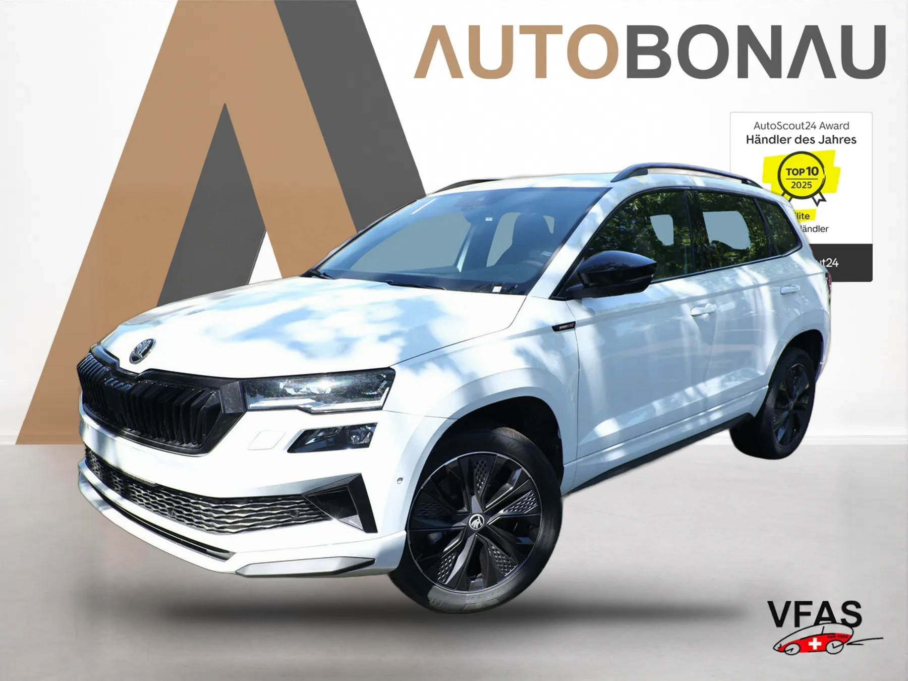SKODA Karoq DSG Sportl Pano Matrix Nav 360° Canton ACC bei Auto Bonau