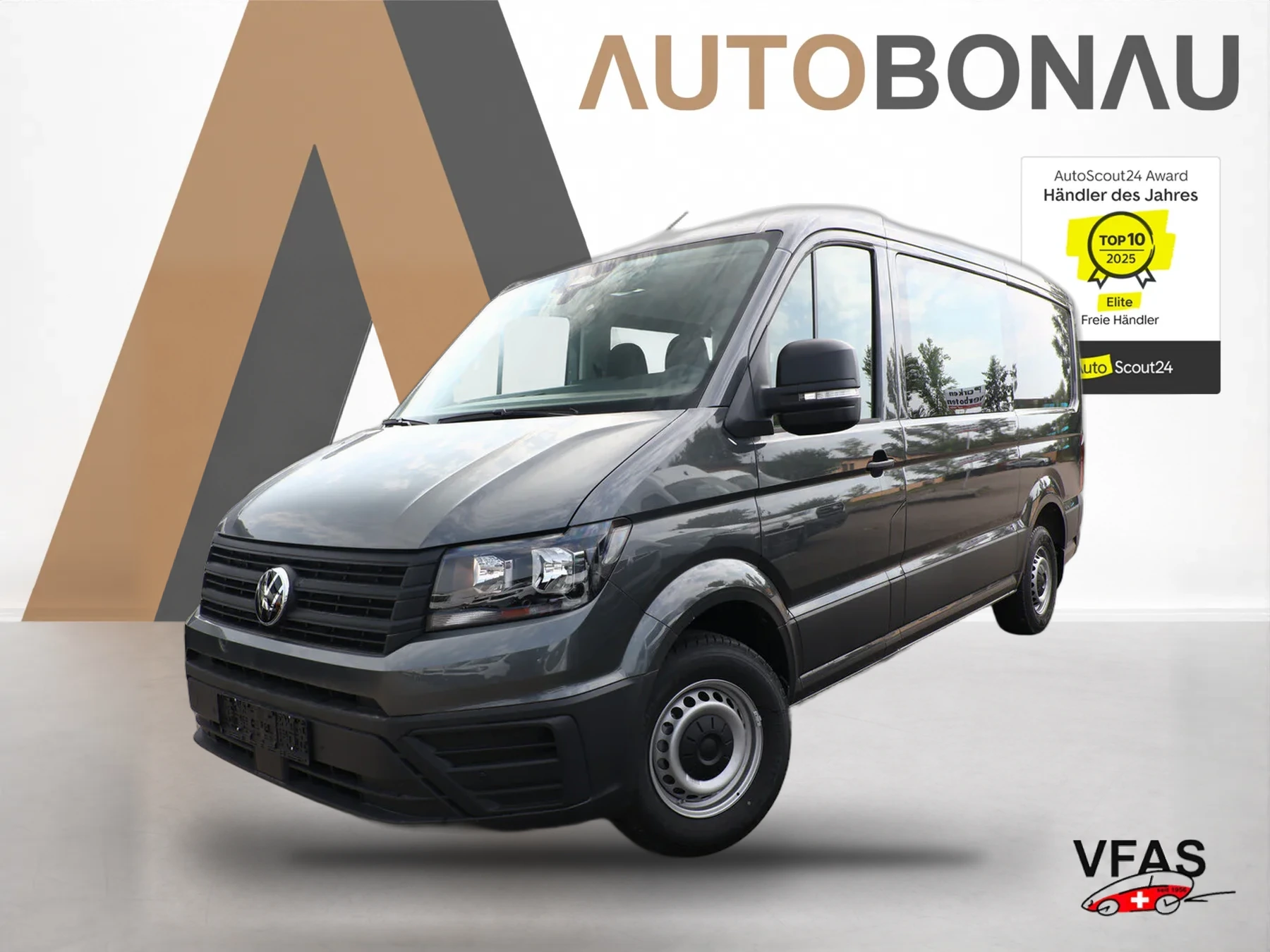 VOLKSWAGEN Crafter Plus 35 2.0 TDI 140 L3H2 Nav AHK 6S SHZ bei Auto Bonau
