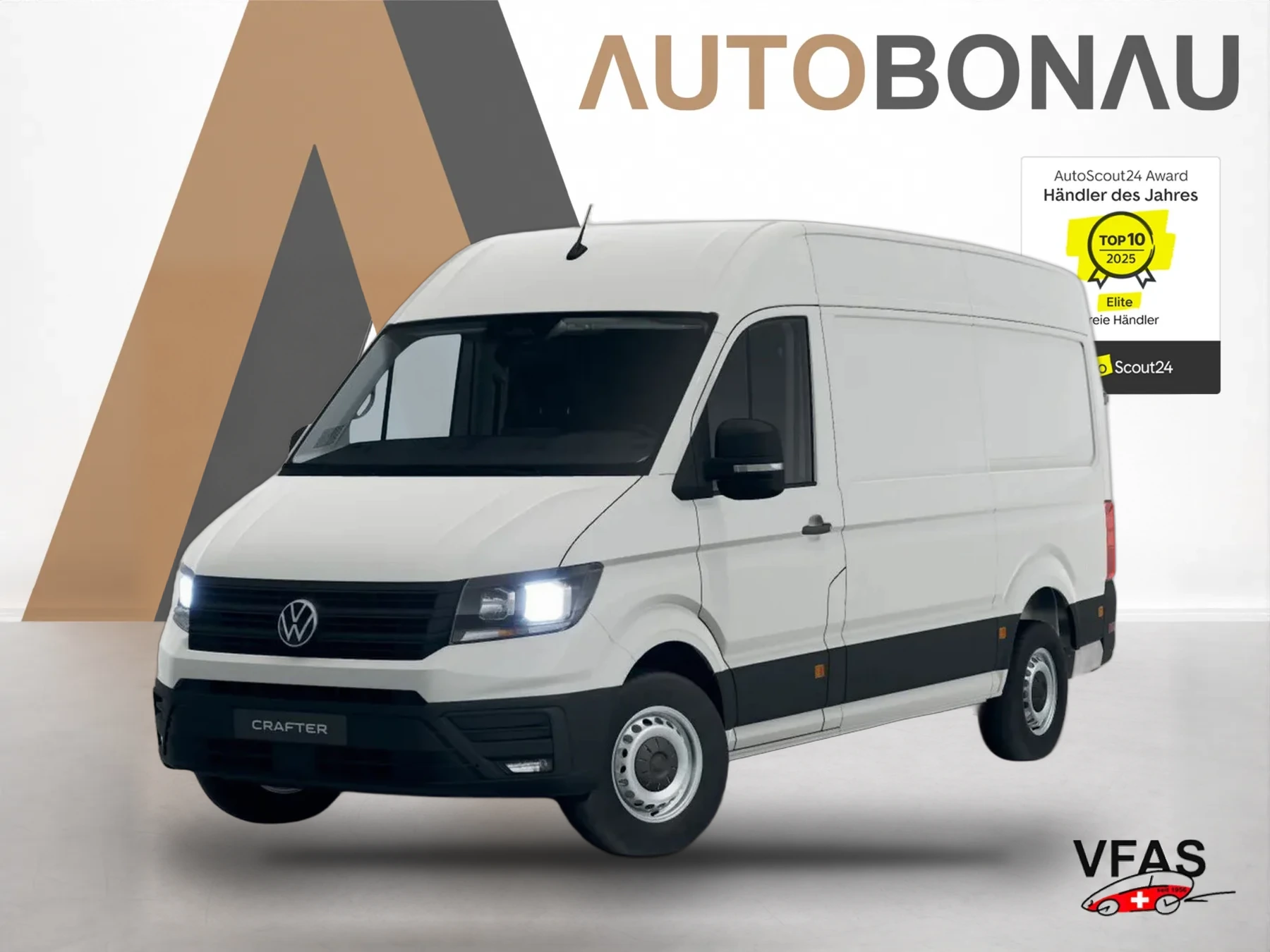 VOLKSWAGEN Crafter 35 L3H3 3S Temp Kam AppCo 2xPDC Res.rad bei Auto Bonau