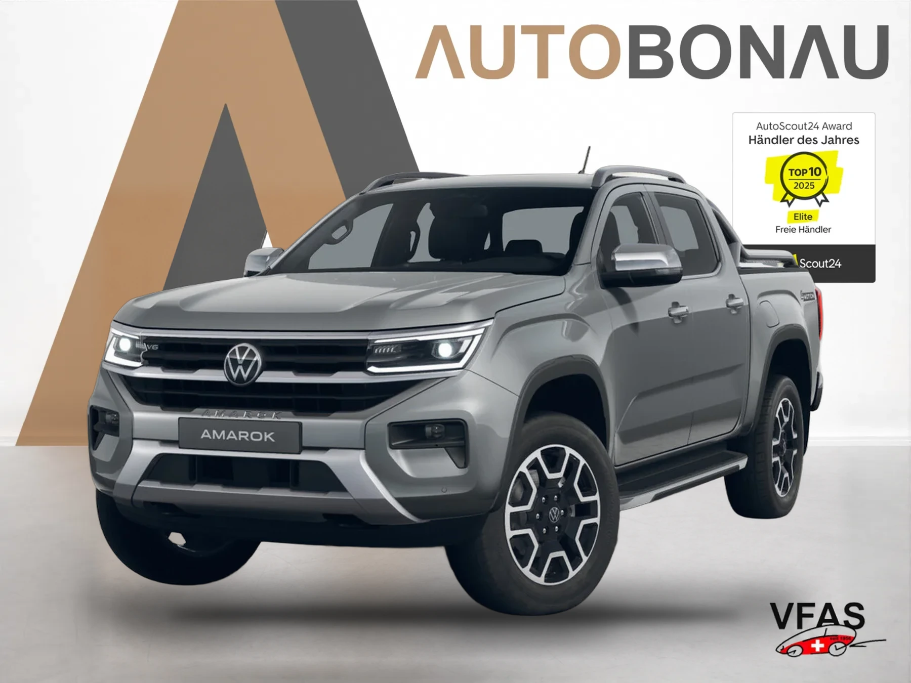 VOLKSWAGEN Amarok Aventura AHK Rollcover Chrom Matrix Leder bei Auto Bonau