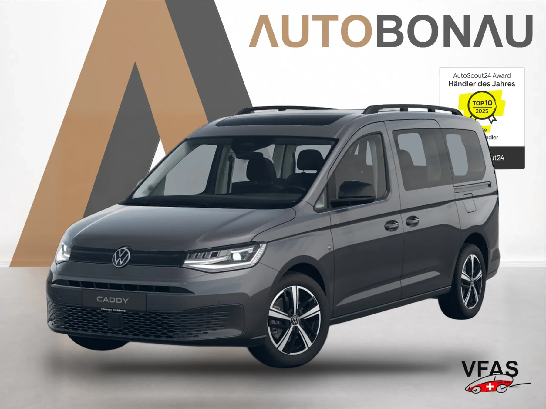 VOLKSWAGEN Caddy Maxi Life 4M Pano LED 17LM 2ZoneAC 4J.Gara bei Auto Bonau