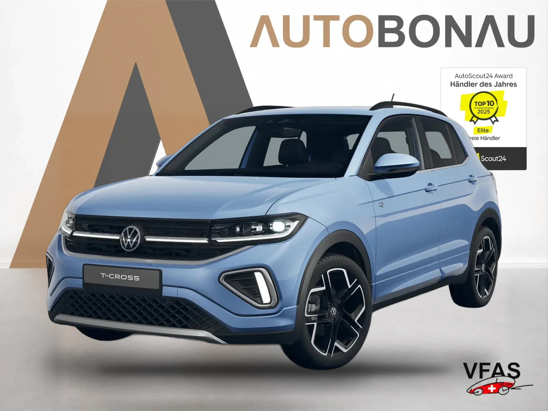 VOLKSWAGEN T-Cross R-Line Matrix 18Z Kam SHZ PrivG KeyL PDC bei Auto Bonau