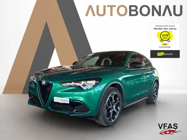 ALFA ROMEO STELVIO 2.0 MA 280 Sprint Q4 Verde Montreal bei Auto Bonau